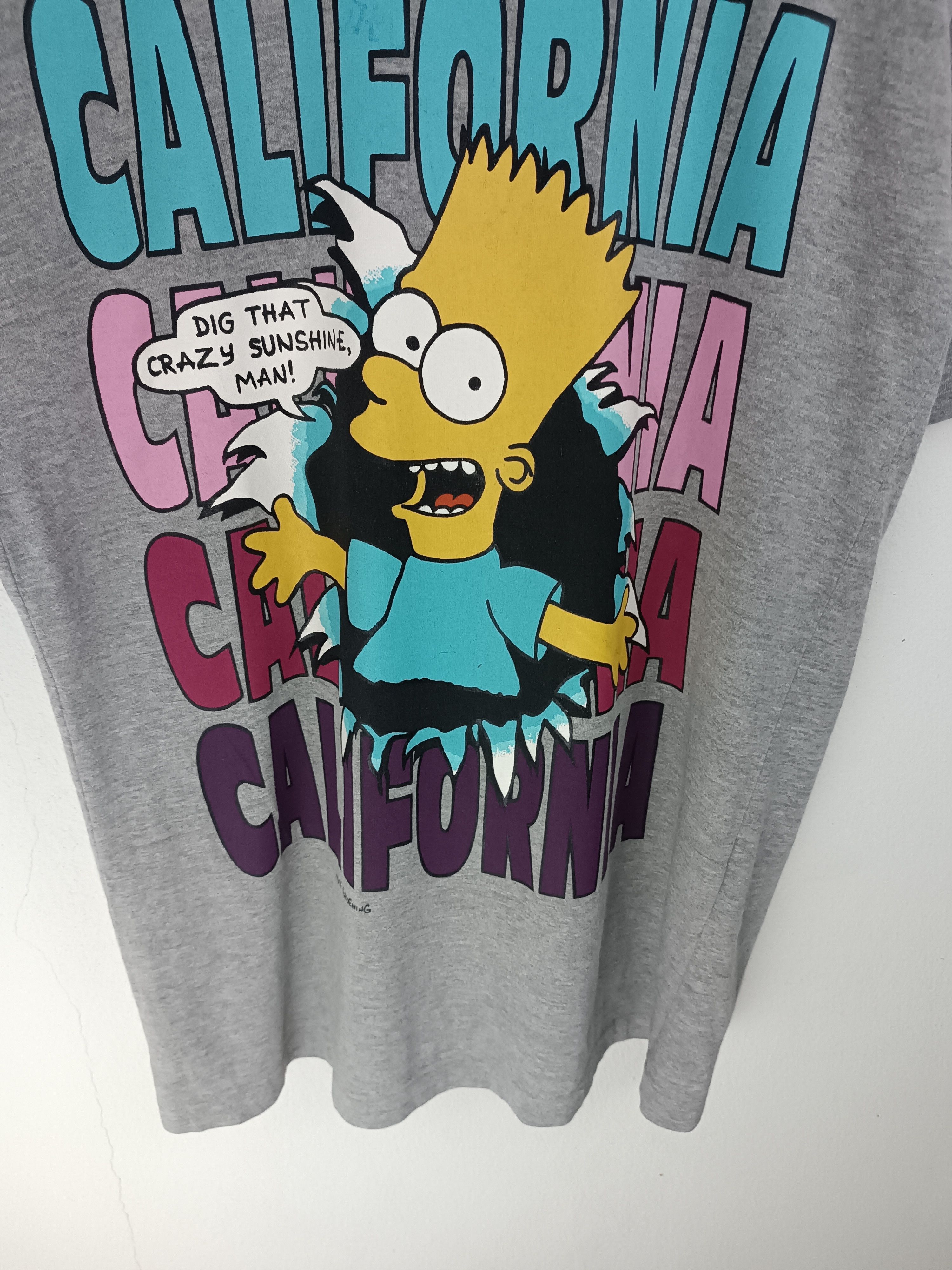 Cartoon Network VINTAGE 90'S THE SIMPSONS BART CALIFORNIA TEES VERY RARE Size US M / EU 48-50 / 2 - 6 Thumbnail
