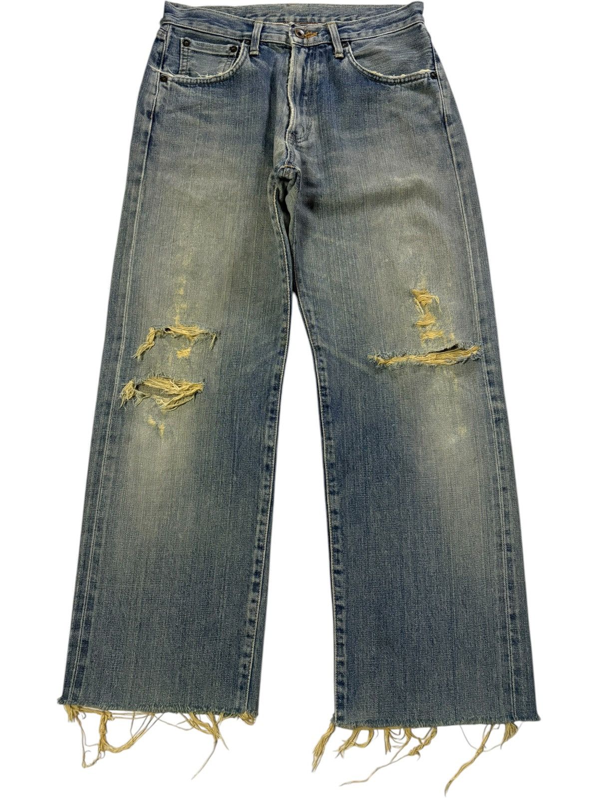 Edwin × Japanese Brand Vintage Japanese Edwin 505x Selvedge Mud Wash Baggy Jeans Size US 30 / EU 46 - 2 Thumbnail