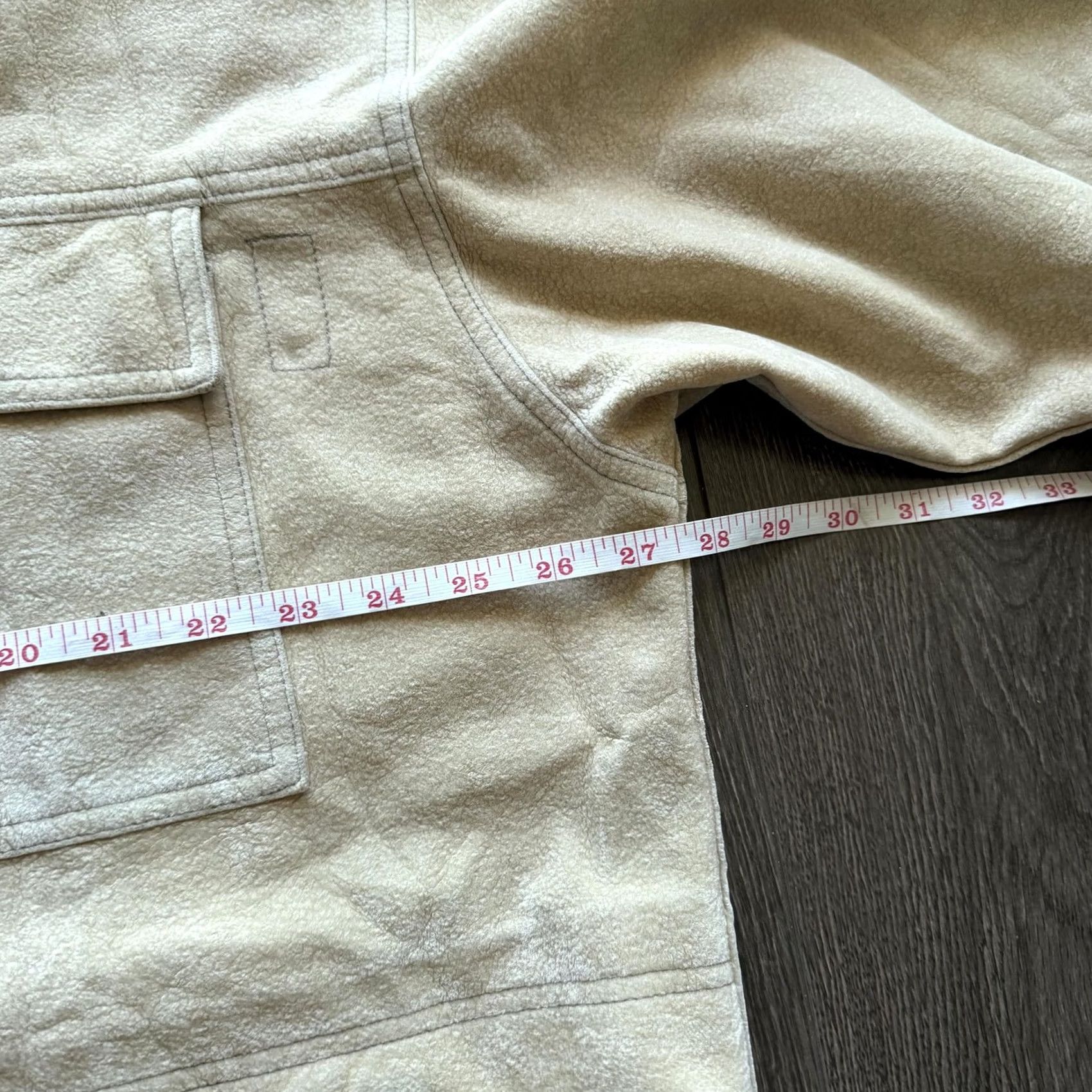 Vintage Koman 2XL Beige Fleece Button Front Shacket Casual Shirt Jacket Mens Size US XXL / EU 58 / 5 - 7 Thumbnail