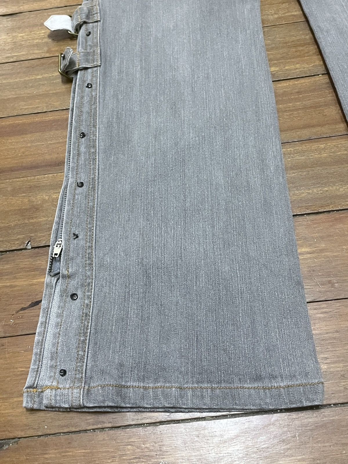 If Six Was Nine Rare Vintage Japanese Brand Livre Claire Flared Jeans 1990s Size US 31 - 5 Thumbnail