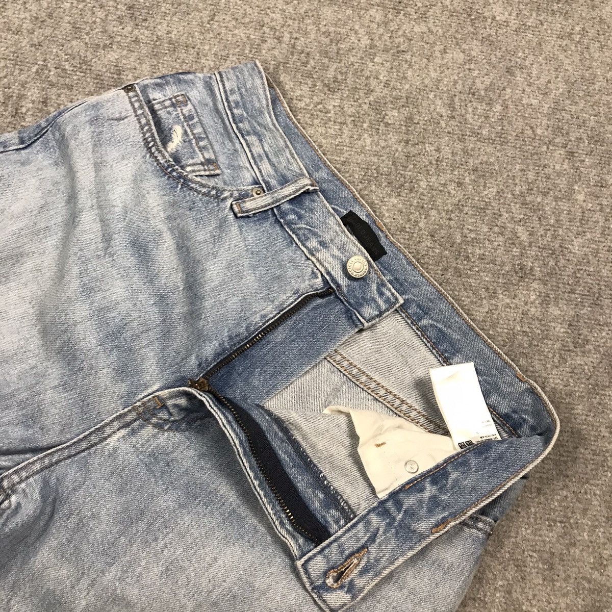 Japanese Brand × Uniqlo UNIQLO DISTRESSED DENIM PANTS BAGGY STYLE Size US 27 - 12 Thumbnail