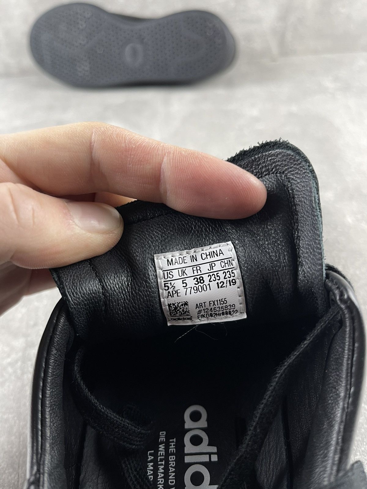 Adidas Adidas Dover Street Market Stan Smith Black Leather Sneakers Size US 5.5 / IT 35.5 - 8 Thumbnail