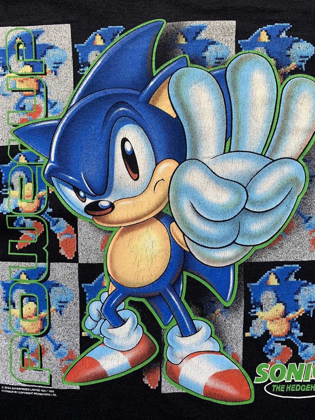 Nintendo 1991/1992 Vintage Sega Sonic The Hedgehog T-Shirt Size US L / EU 52-54 / 3 - 2 Thumbnail