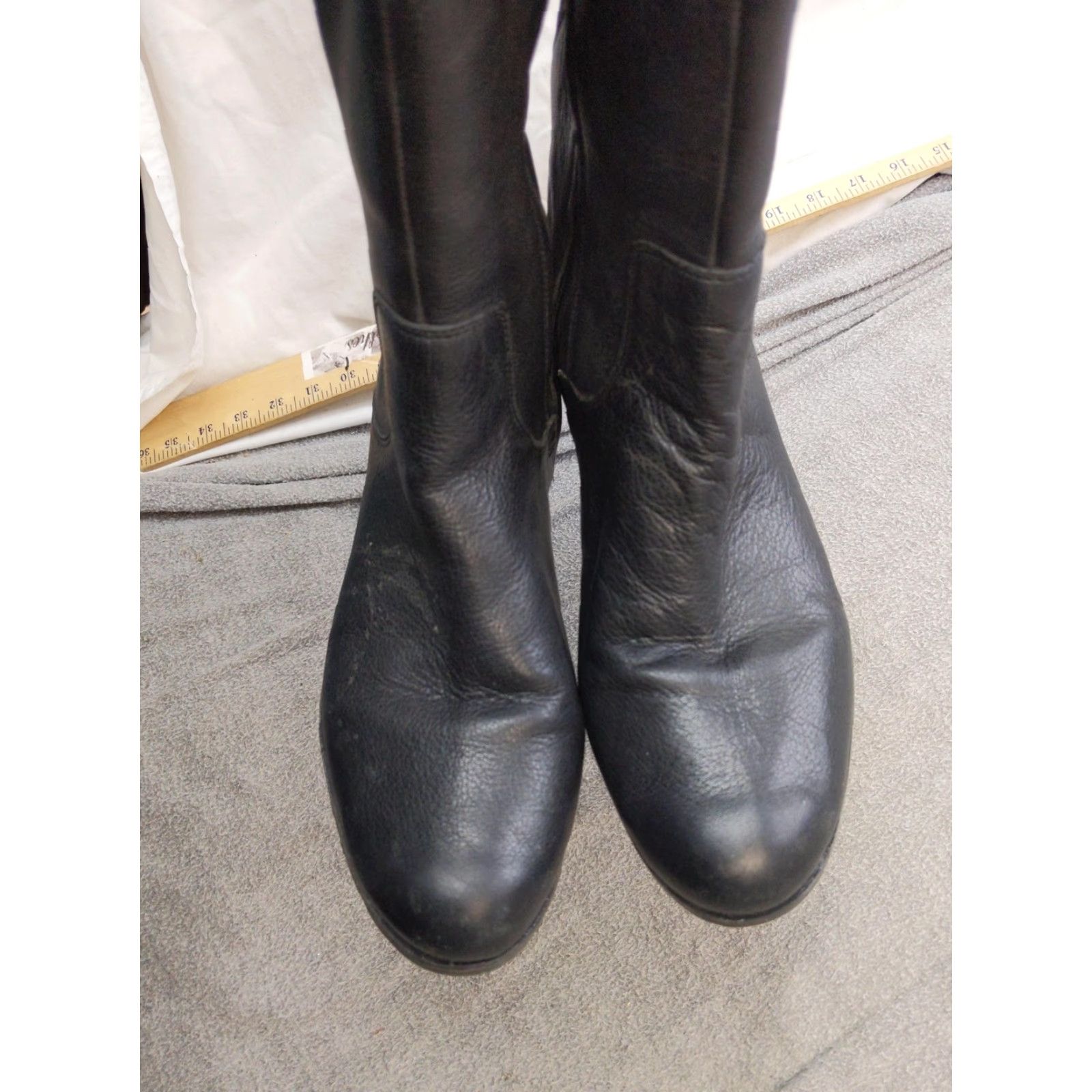 Rockport Rockport Hydro-Shield Boots Womens 9W Black Leather Knee High Waterproof V75550 Size US 9 / IT 39 - 4 Thumbnail
