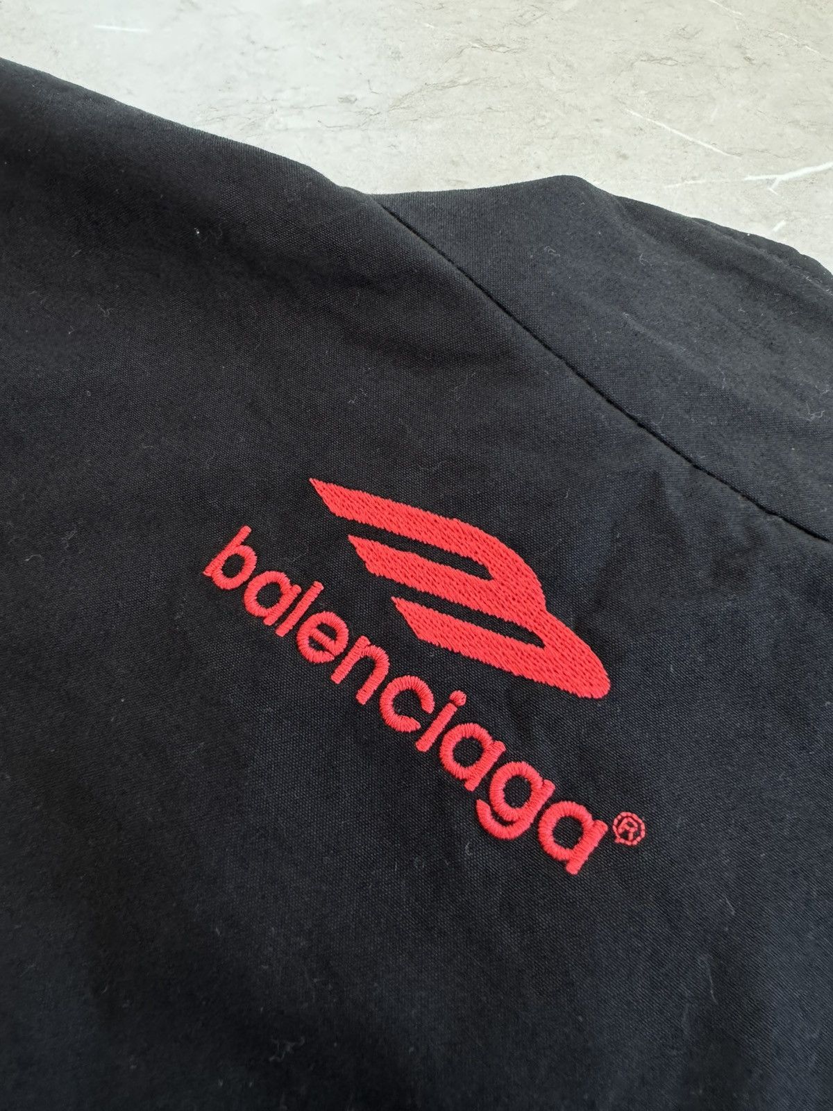 Balenciaga BALENCIAGA BUSINESS LOGOS RACING JACKET BLACK Size US XXS / EU 40 - 6 Thumbnail