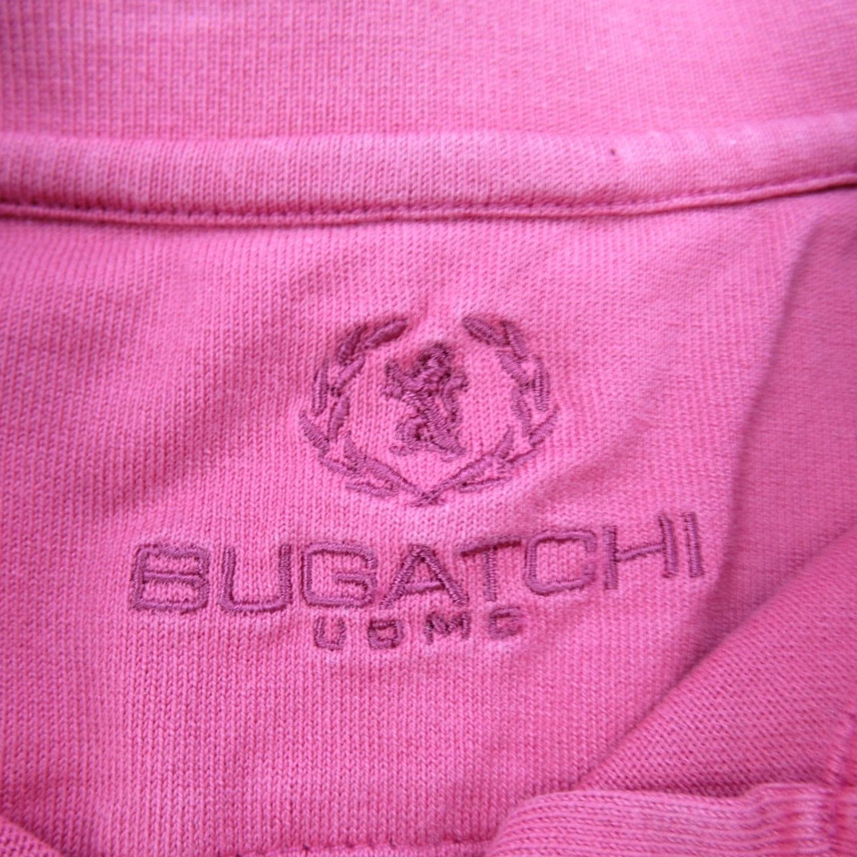 BUGATCHI BUGATCHI Polo Shirt Adult XL Pink Short Sleeve Button Up Golf Casual Lightweight Mens Size US XL / EU 56 / 4 - 3 Thumbnail