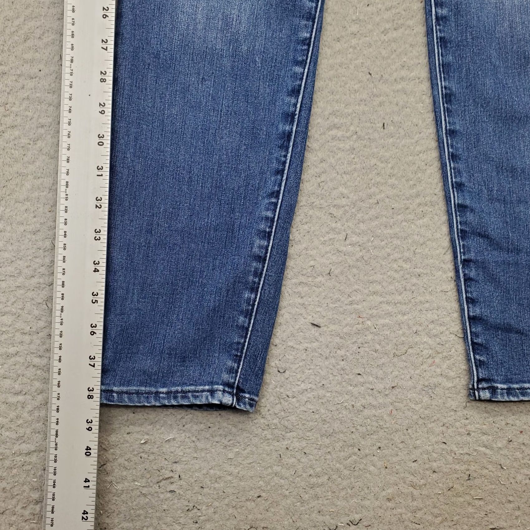 Athleta Athleta Womens 4 Jeans Blue Denim Stretch Skinny 5-Pocket Regular Inseam 29" | Size 4 | Vintage No | Outdoor Theme Size 27" / US 4 / IT 40 - 3 Thumbnail