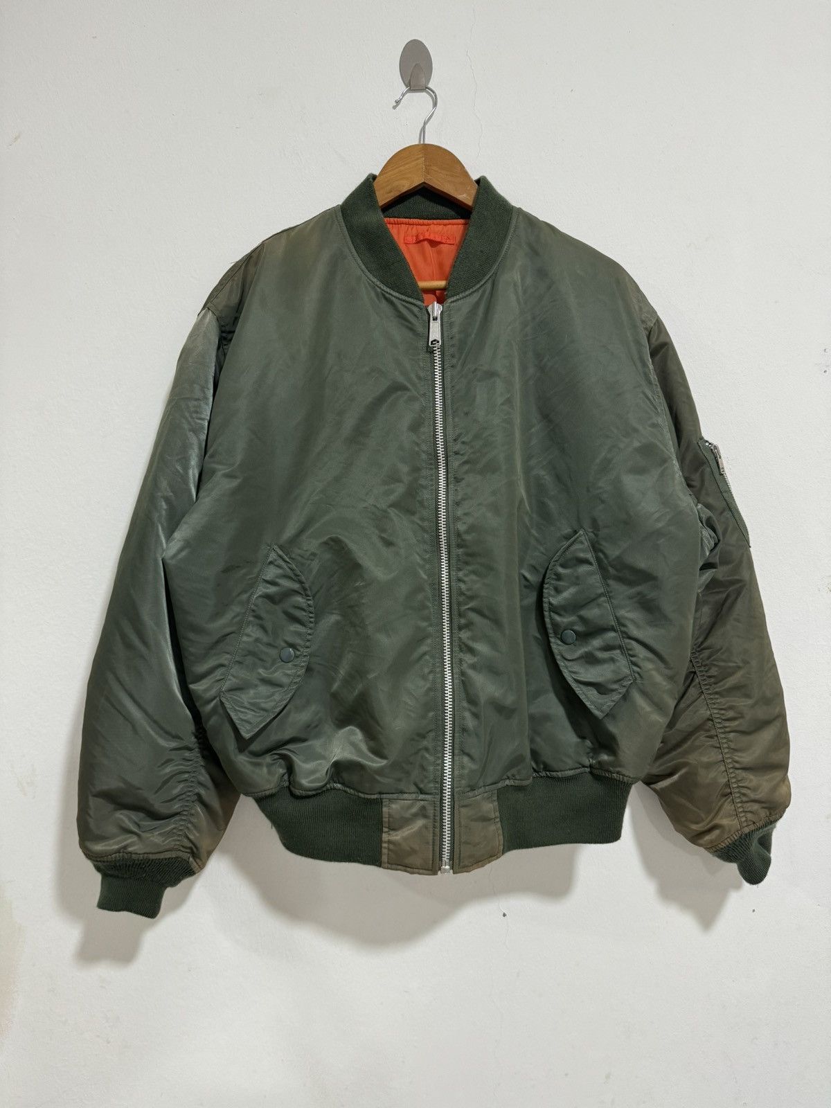 Uniqlo × Vintage Vintage Uniqlo Military Bomber Jacket Size US XL / EU 56 / 4 - 4 Thumbnail