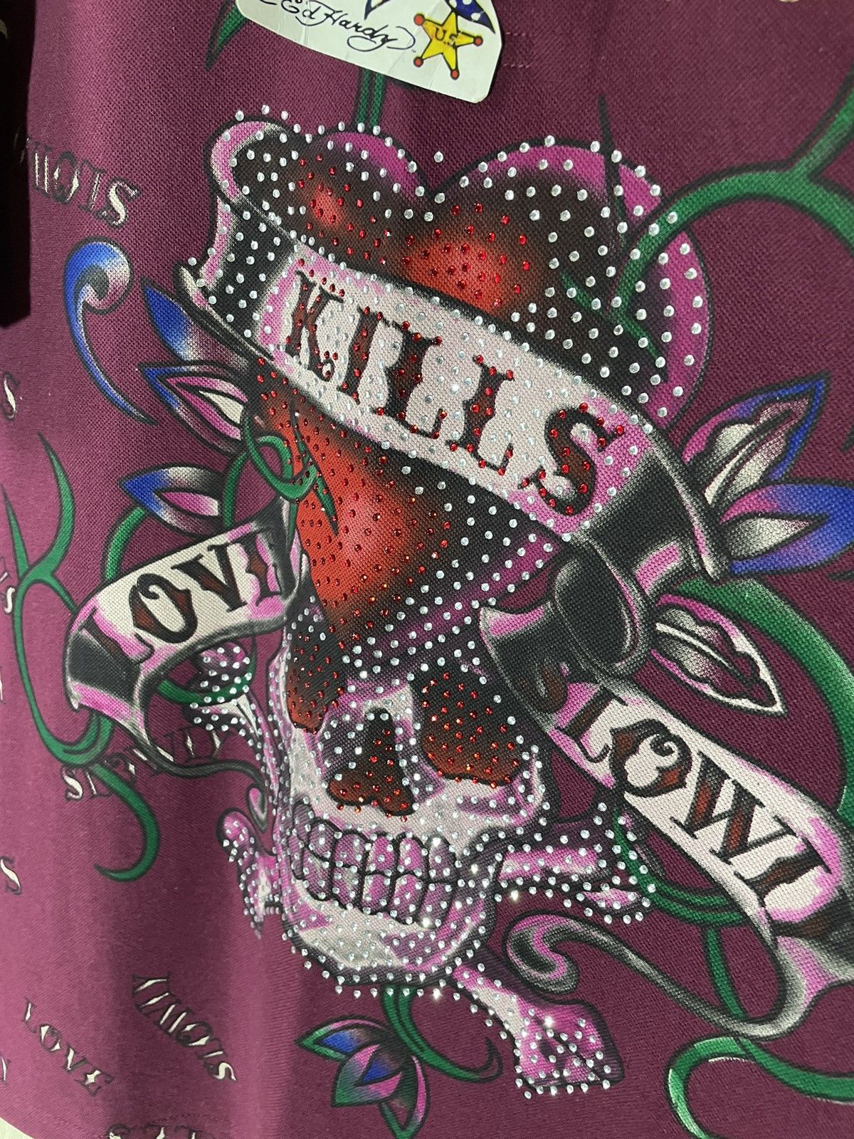Ed Hardy × Vintage Ed Hardy vintage streetwear polos Size US XXL / EU 58 / 5 - 5 Thumbnail