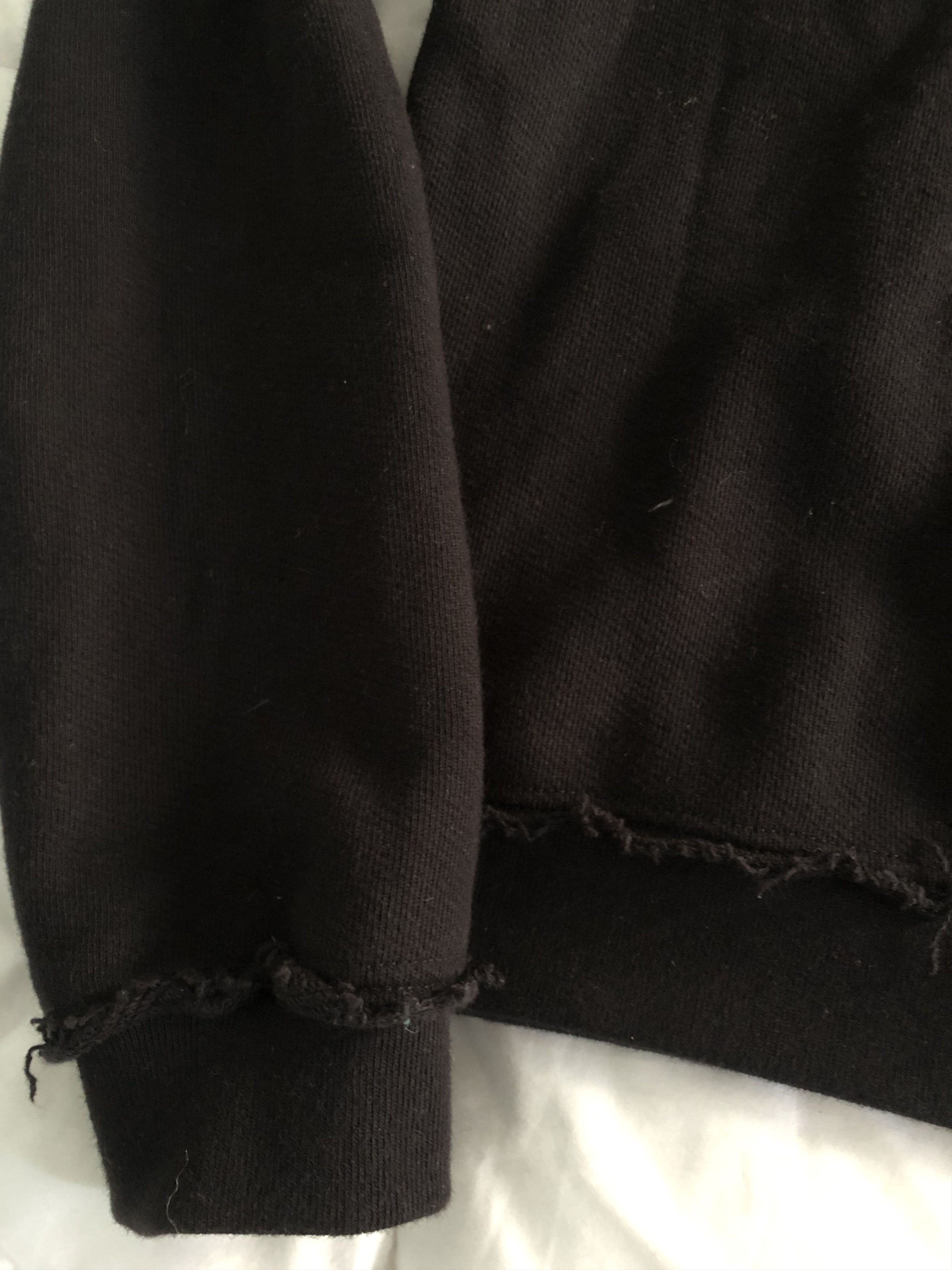 John Elliott Black Raw Edge Pullover Size US XS / EU 42 / 0 - 3 Thumbnail