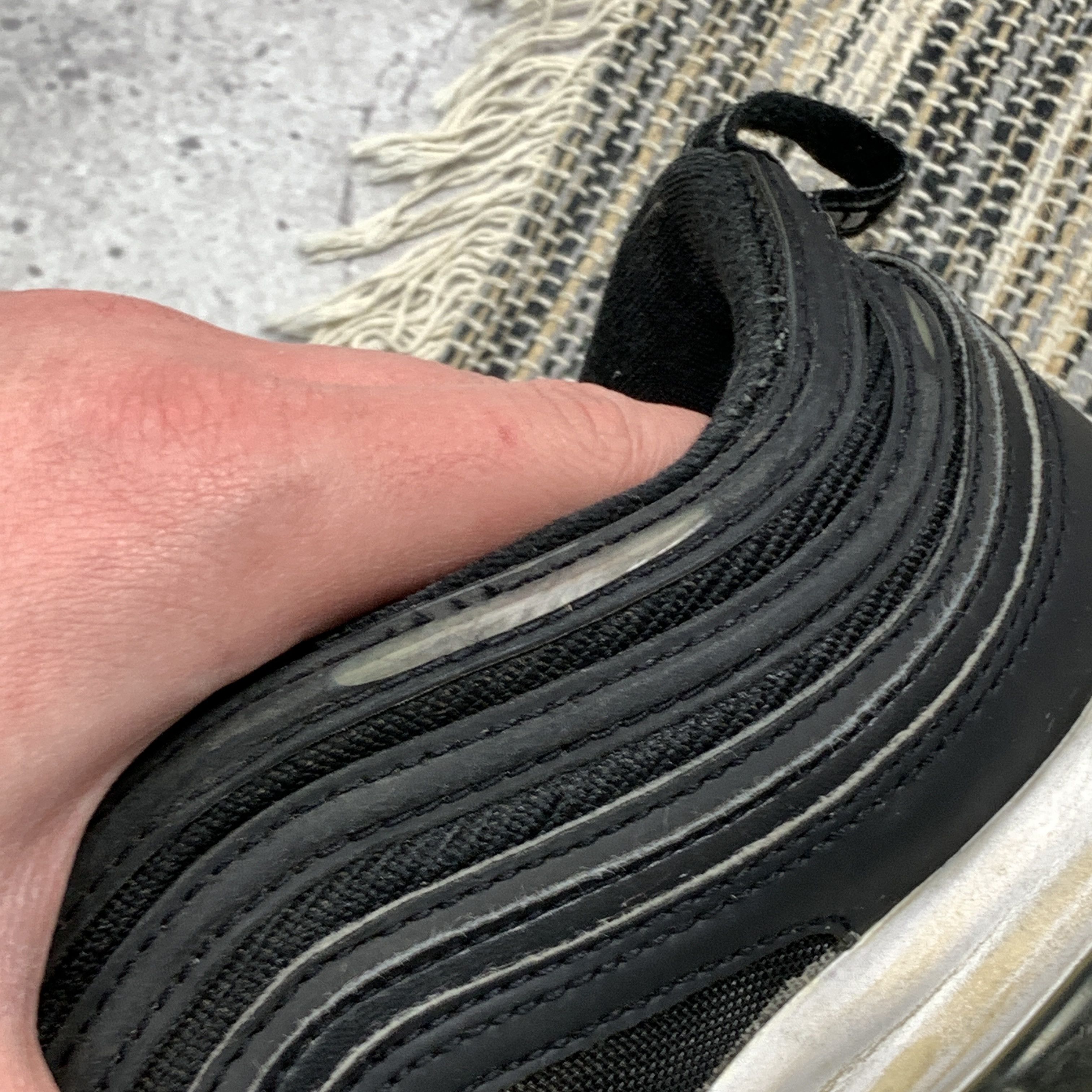 Nike Nike Air Max 97 Black Reflective Sneakers Size US 10.5 / EU 43-44 - 7 Thumbnail