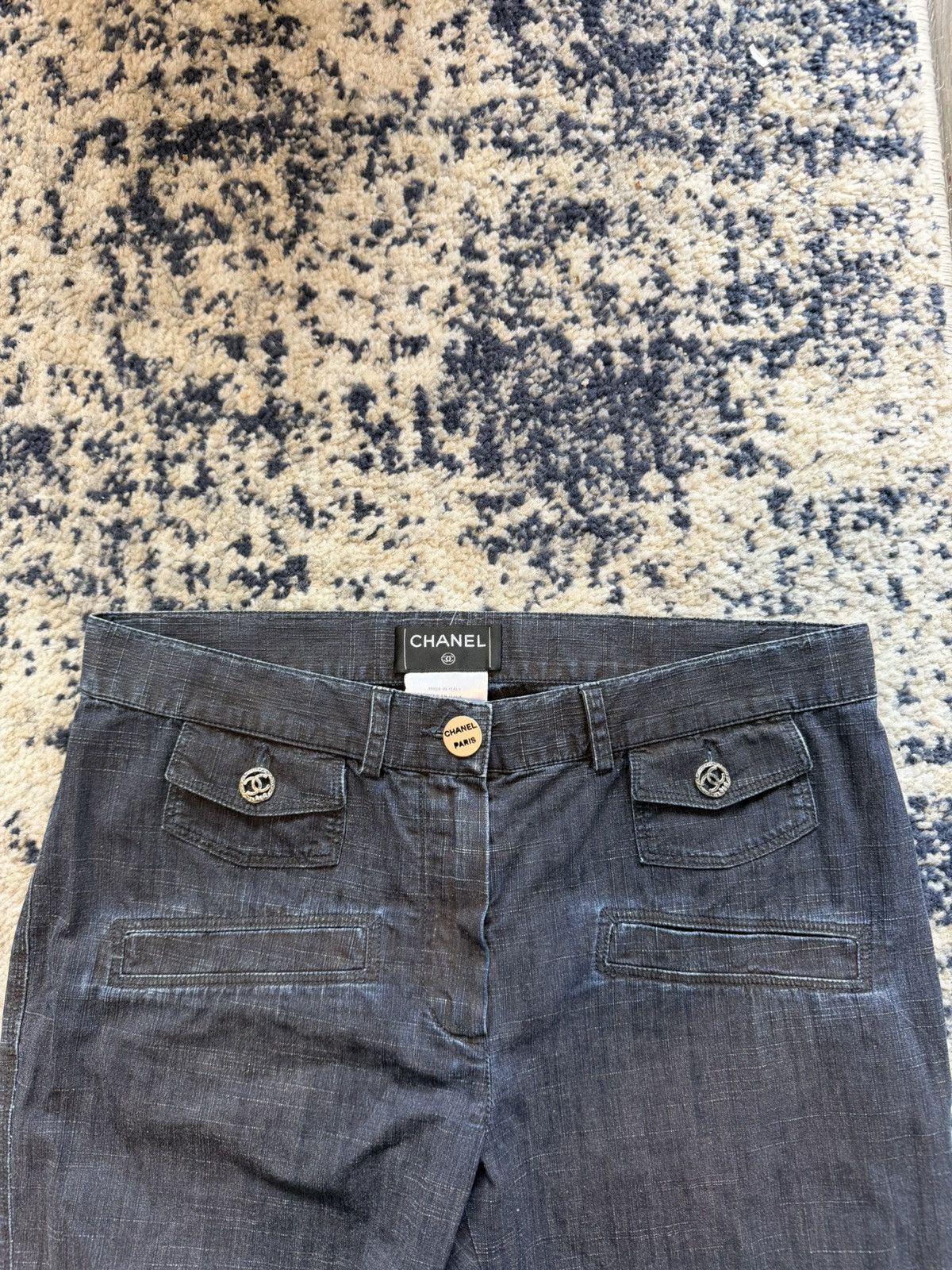 Chanel Chanel Women's Dark Blue Jeans Size 28" / US 6 / IT 42 - 2 Thumbnail