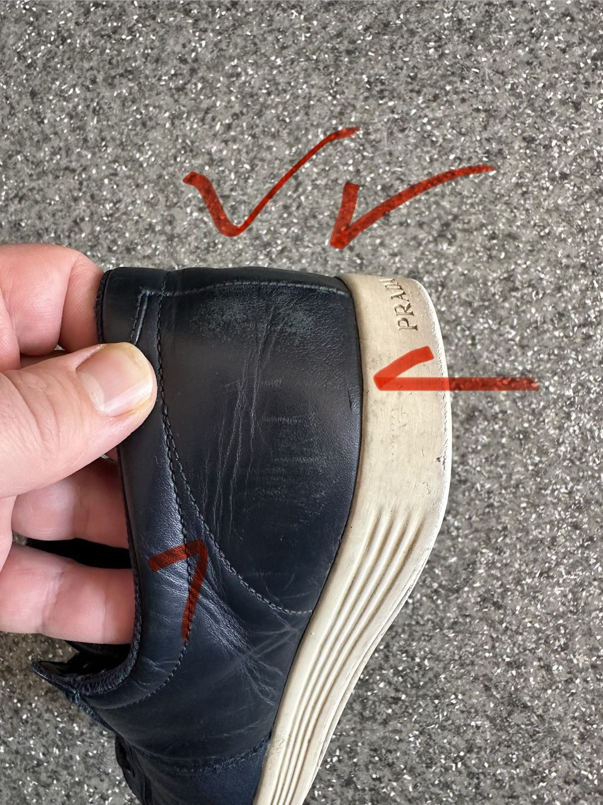 Prada Prada sneakers size 9,5 dark blue Size US 9.5 / EU 42-43 - 19 Thumbnail