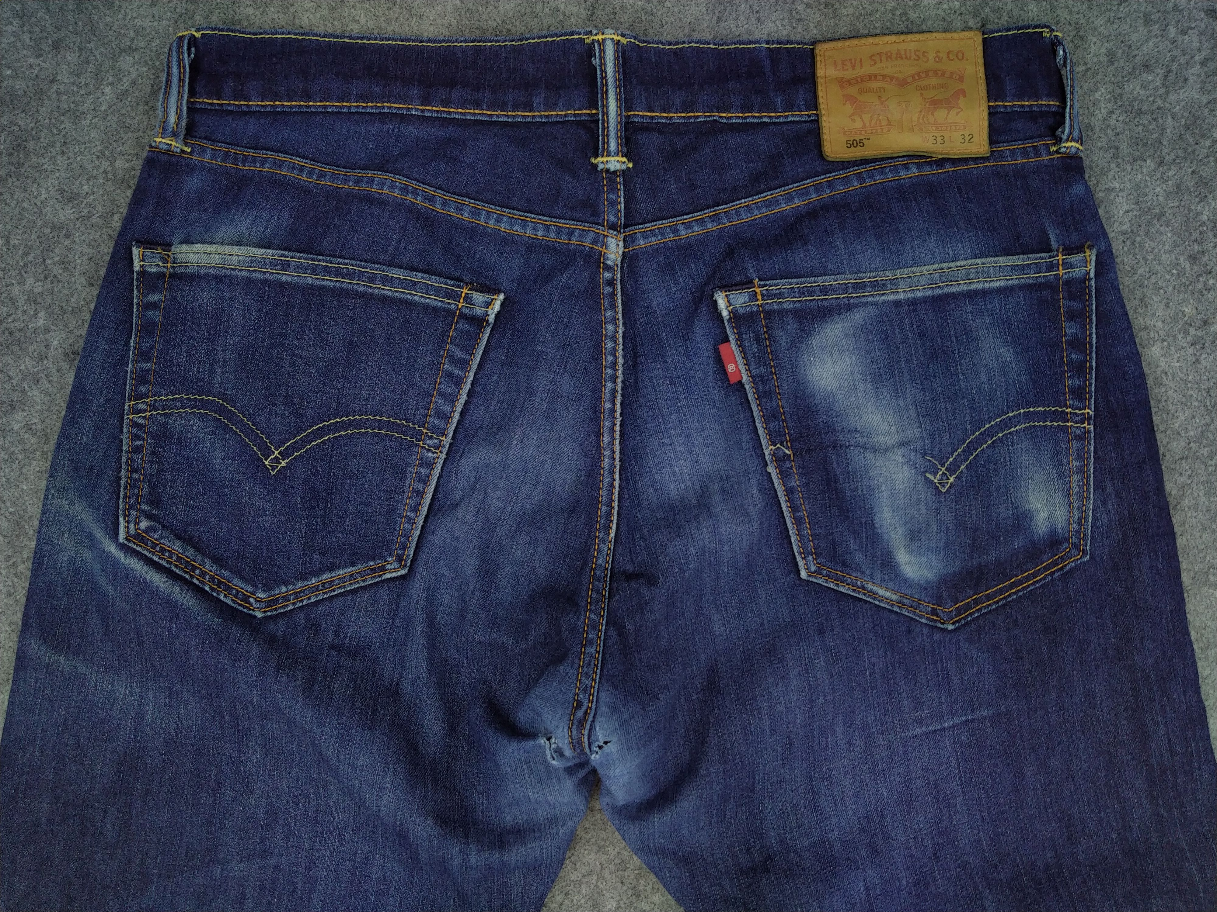 Levi's Dark Blue Vintage Levi's 505 Denim 34x26 -JN264 Size US 34 / EU 50 - 4 Thumbnail