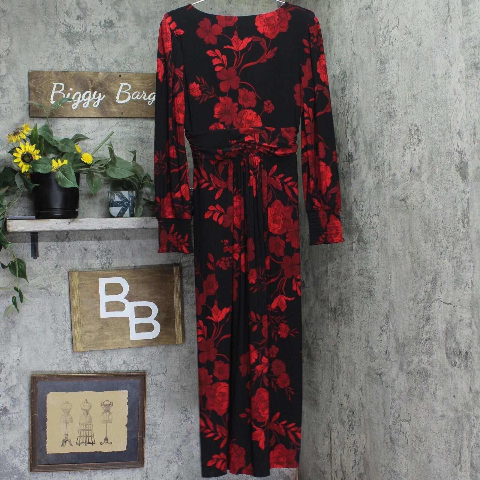 Tommy Hilfiger Nwt Tommy Hilfiger Smocked Midi Dress Black / Scarlet 8 Size M / US 6-8 / IT 42-44 - 2 Thumbnail