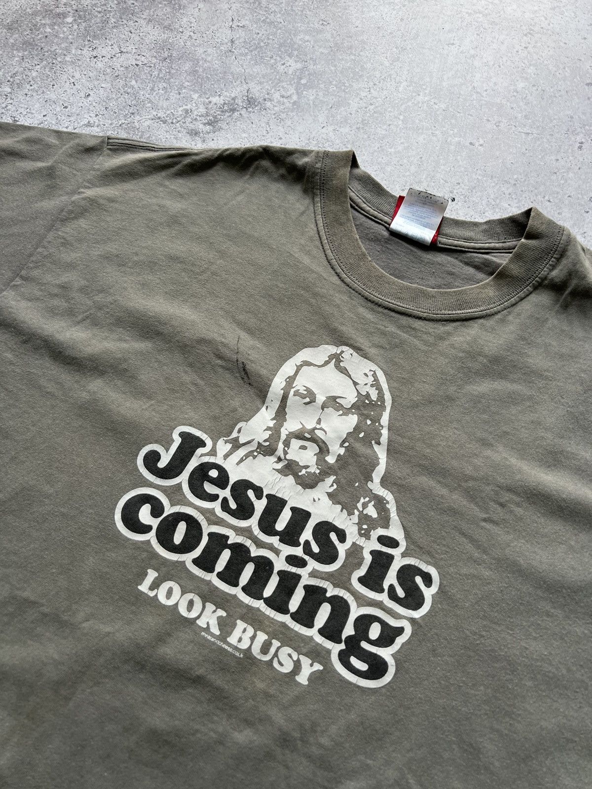 Hysteric Glamour 90s Jesus is coming Look Busy Streetwear T-Shirt Size US XL / EU 56 / 4 - 3 Thumbnail