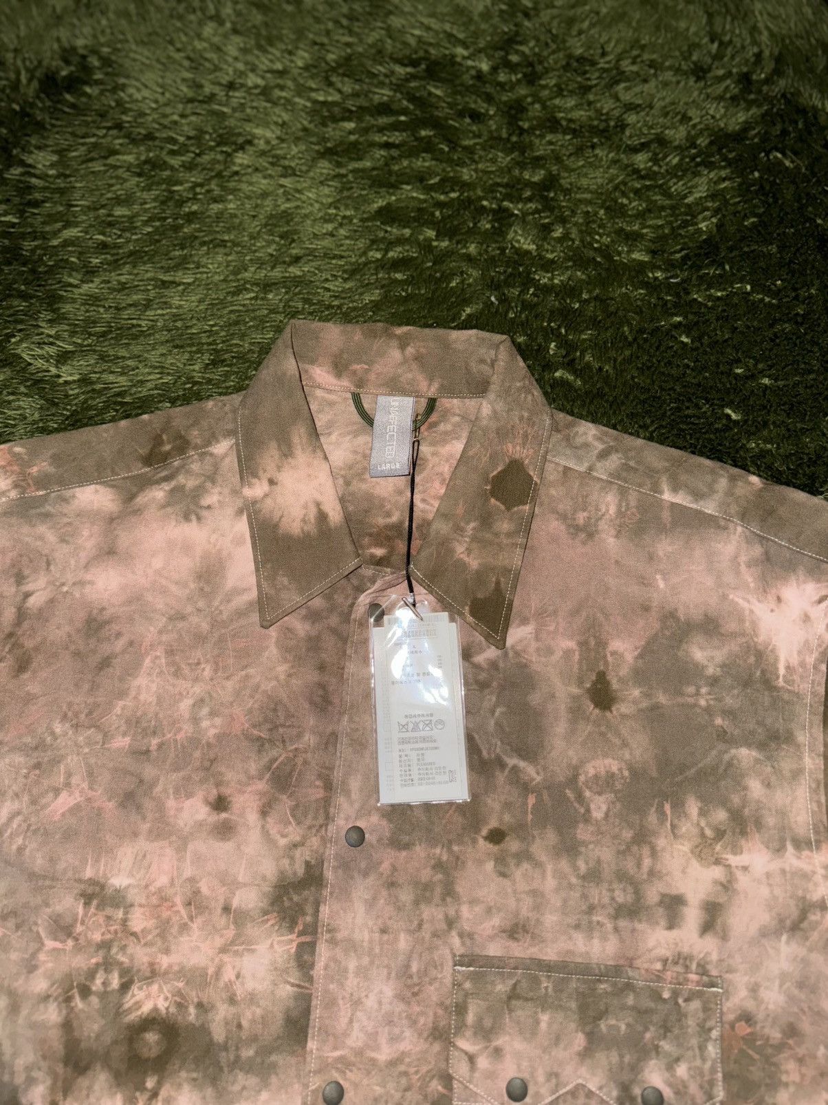 EASTLOGUE [L] Unaffected Tie-Dye Cropped Western Shirt Size US L / EU 52-54 / 3 - 3 Thumbnail