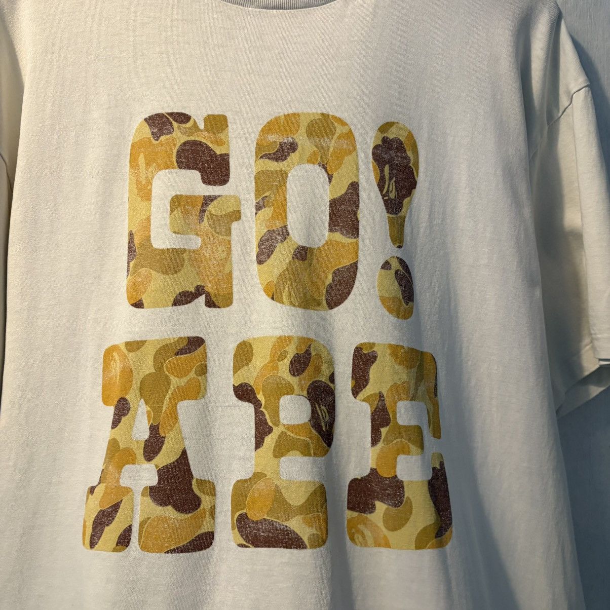 Bape Beautiful Distress A Bathing Ape Go Bape Tee Camo Print Size US M / EU 48-50 / 2 - 2 Thumbnail