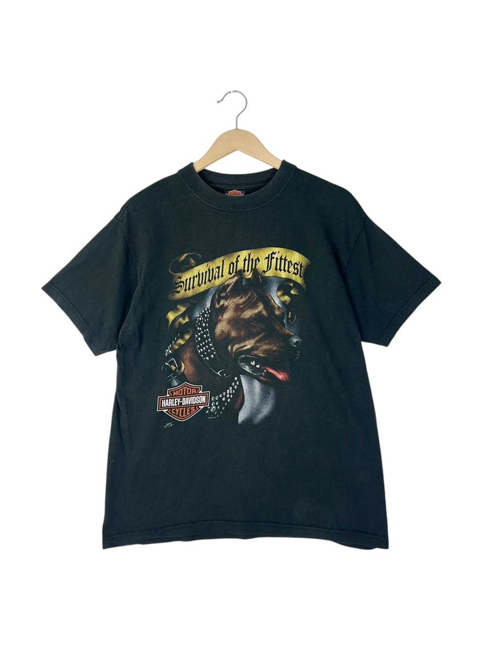 Harley Davidson Vintage Harley Davidson Pitbull Graphic T-Shirt Size US L / EU 52-54 / 3 - 1 Thumbnail
