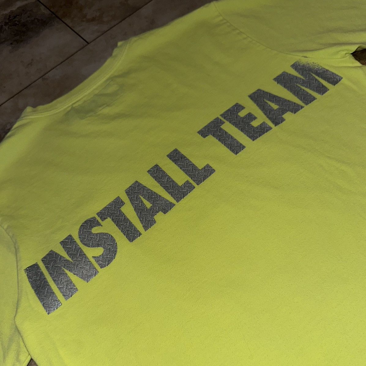New York Sunshine New York Sunshine Install Team Tee Lime Green NWT Medium Size US M / EU 48-50 / 2 - 4 Thumbnail