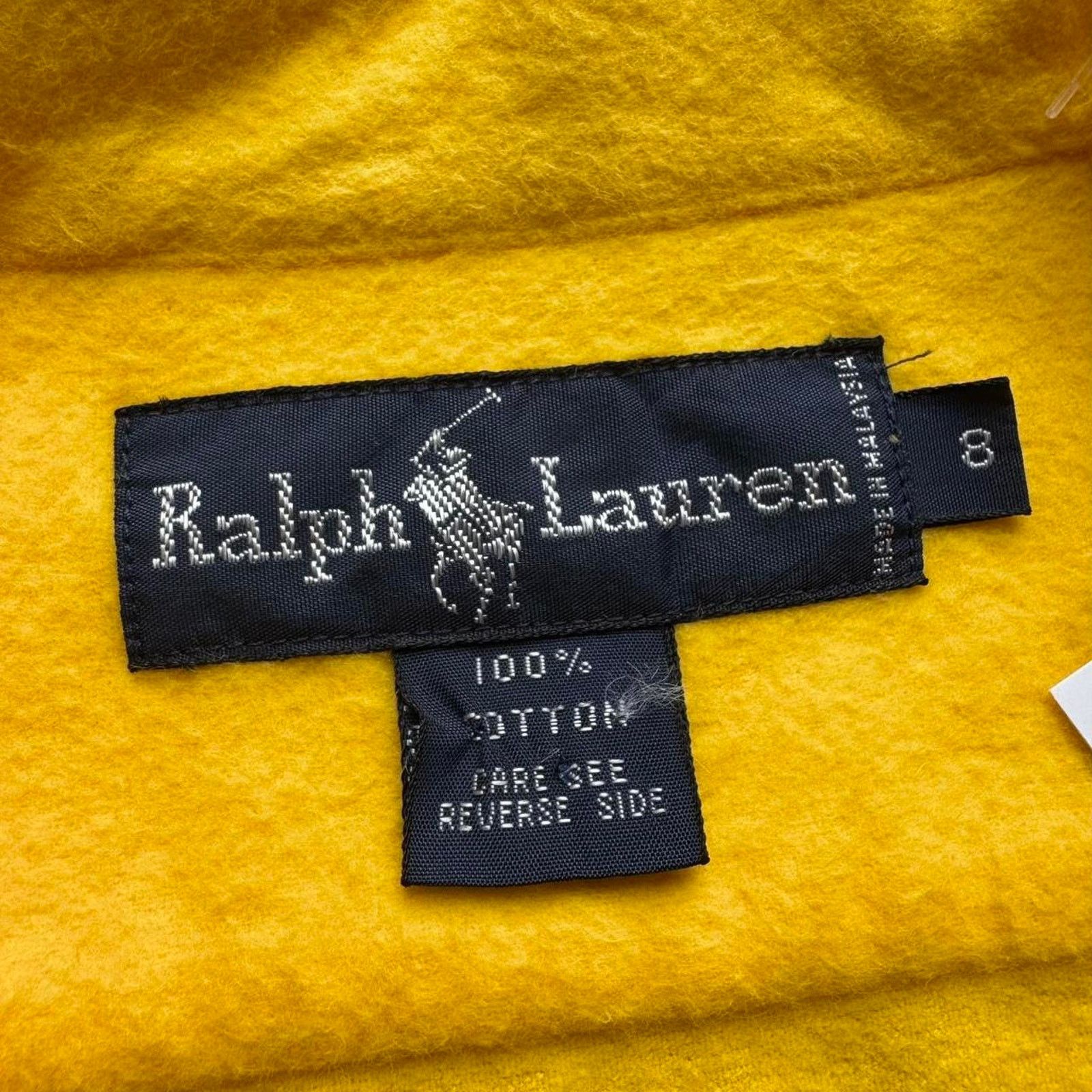 Ralph Lauren 80s NOS Ralph Lauren Loop Collar Cotton Chamois Button Up Size US M / EU 48-50 / 2 - 3 Thumbnail
