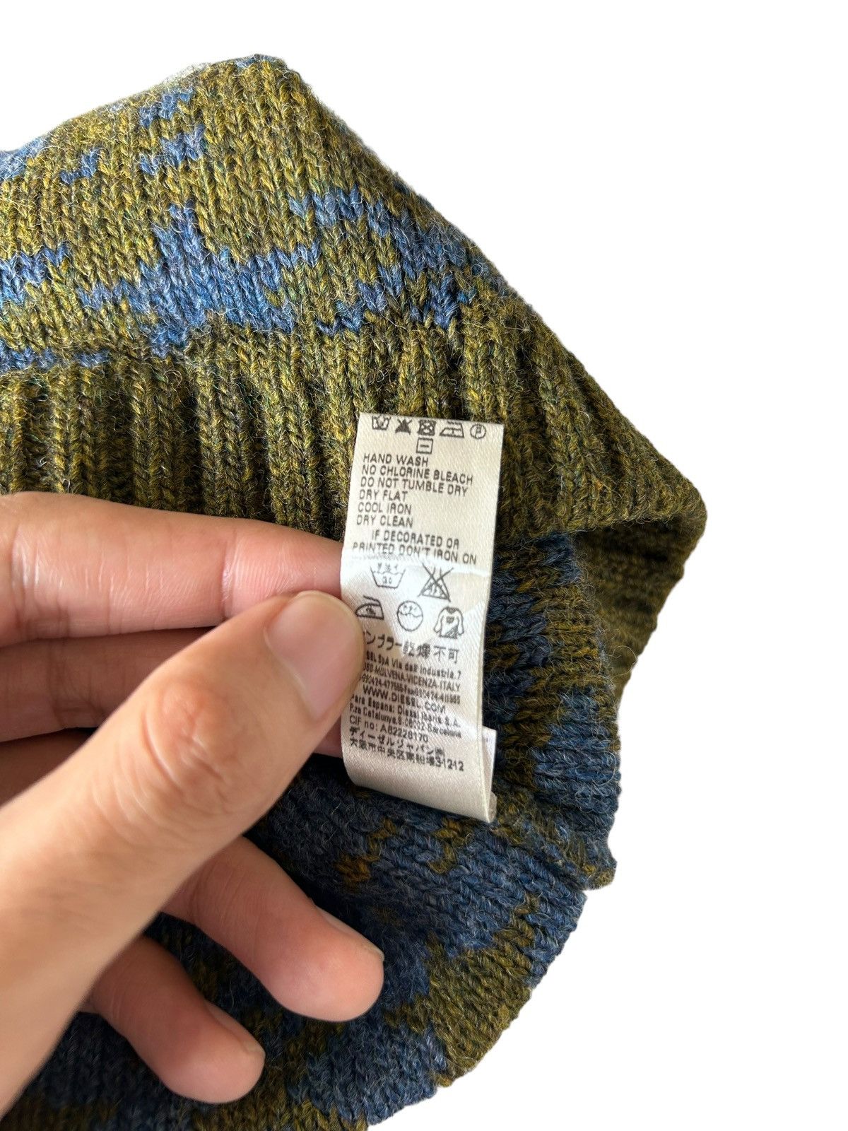 Diesel × Vintage Diesel Overprint Beanie Hats Size ONE SIZE - 7 Thumbnail