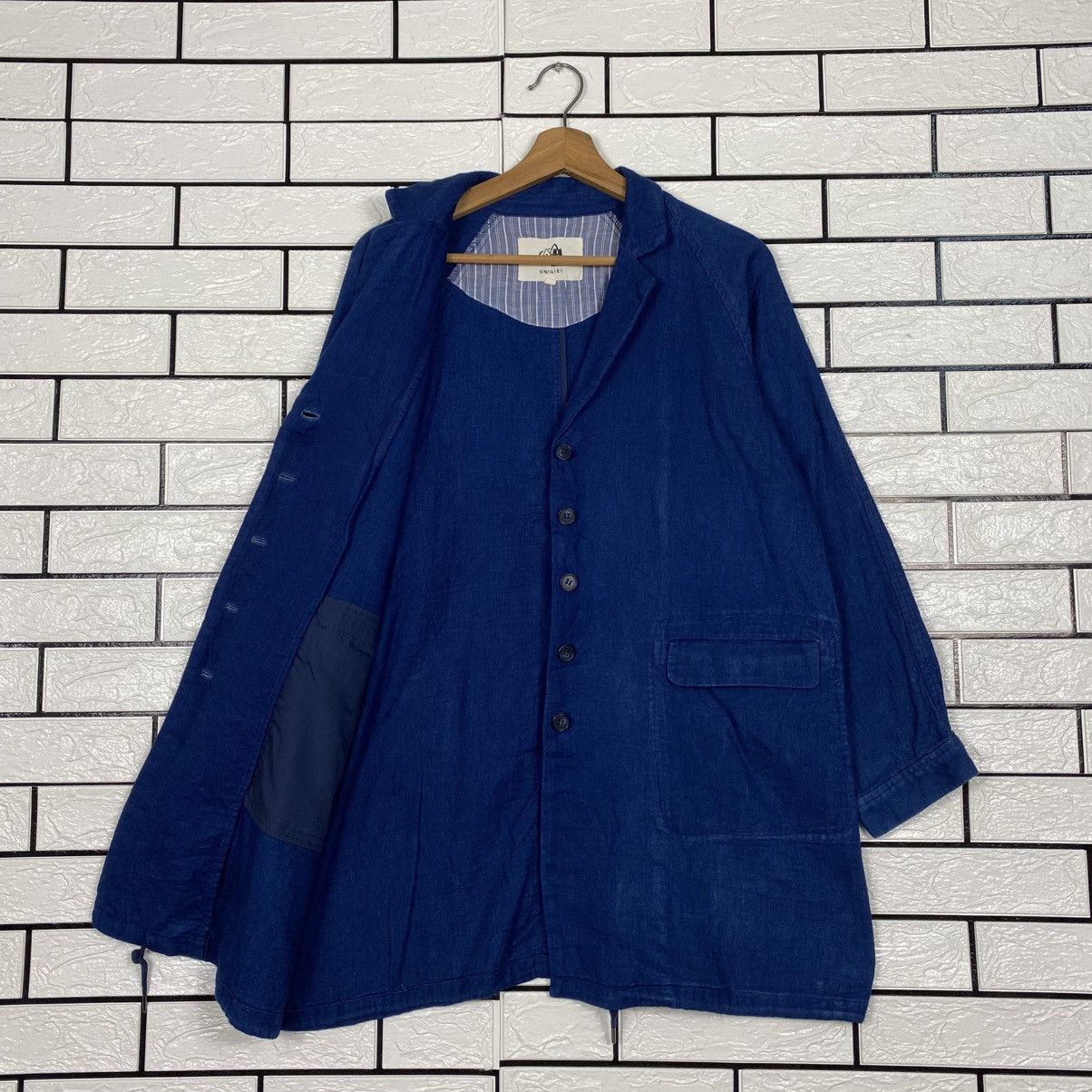 Kapital 📌Vintage Indigo Jacket Sissoko Design Blue Blue Onigiri Size US L / EU 52-54 / 3 - 12 Thumbnail