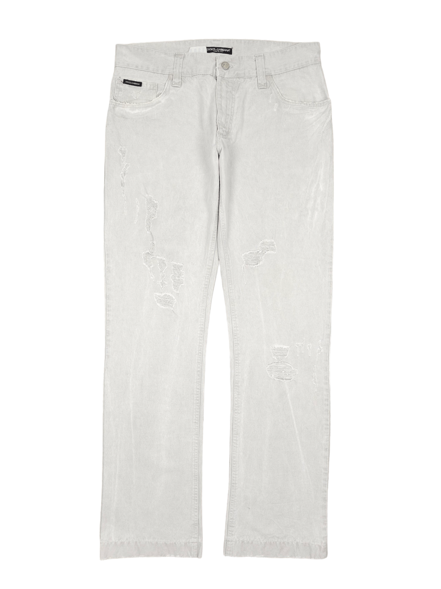 Dolce & Gabbana × Vintage 💎 Size 34/34 Dolce Gabbana 90's Distressed Denim Jeans Y2K Size US 34 / EU 50 - 1 Thumbnail