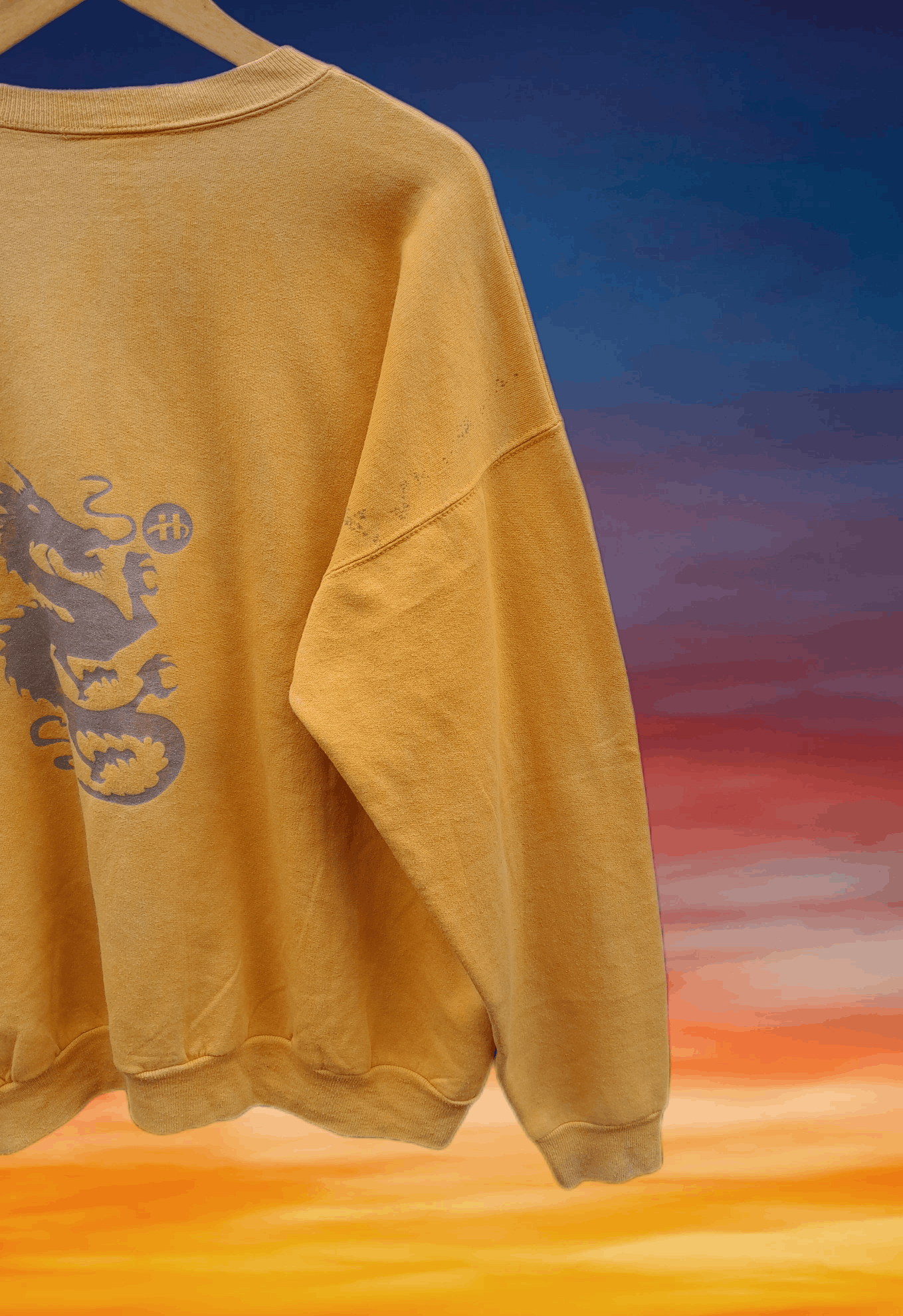 Hanes × Vintage Vintage streetwear 90s Hanes Story Of Dragon Sweatshirt Size US L / EU 52-54 / 3 - 5 Thumbnail