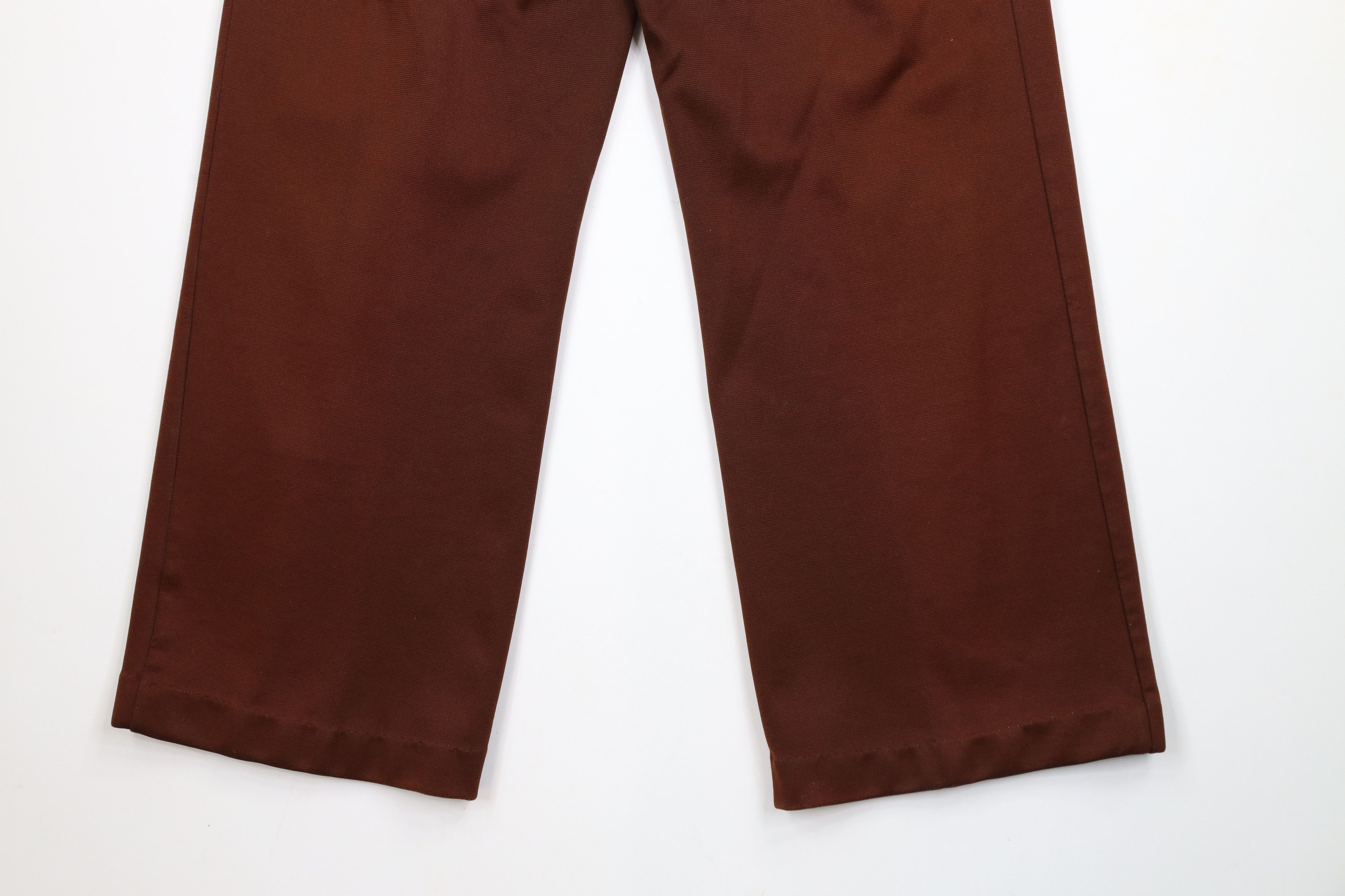 Vintage Vintage 70s Sun Faded Knit Bell Bottoms Pants Brown USA Size 38" / US 16 / IT 52 - 12 Thumbnail