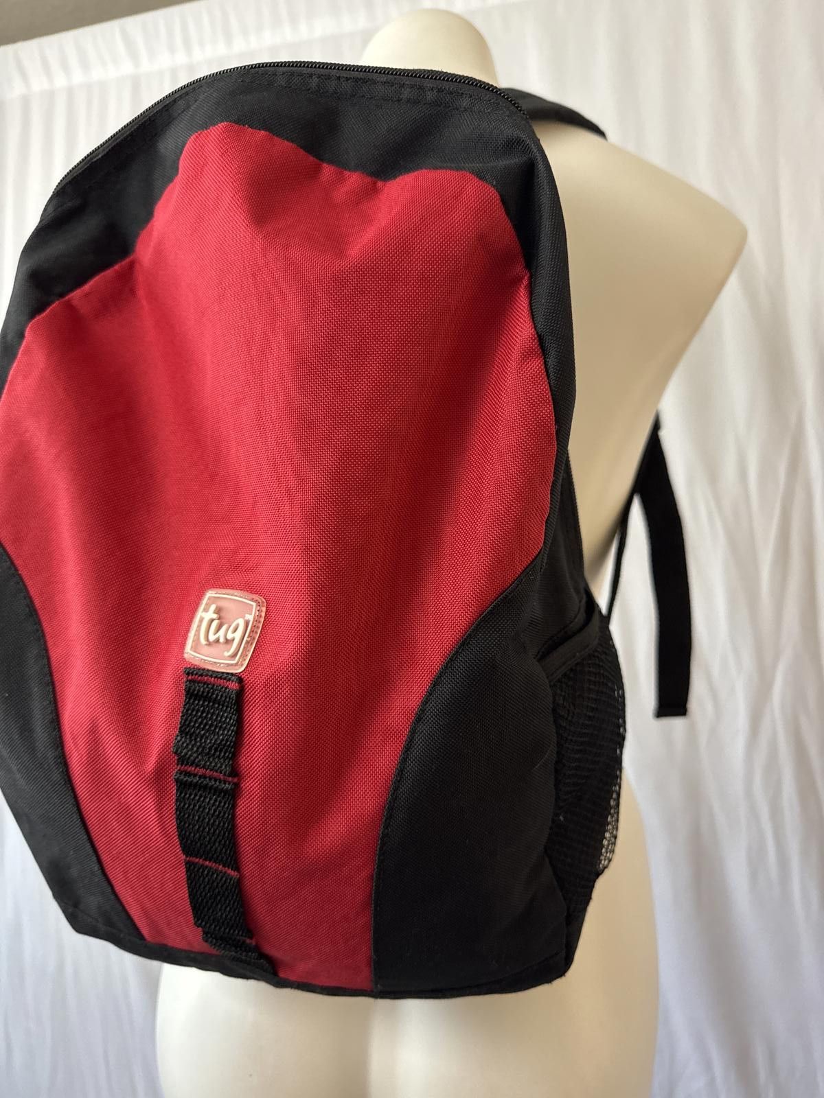 Designer Stylish Tug Red & Black Backpack - Versatile & Durable Size ONE SIZE - 2 Thumbnail