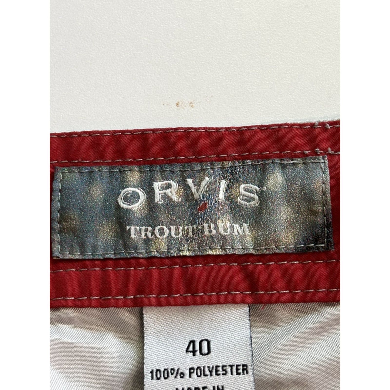 Orvis Orvis Trout Bum Fishing Shorts Men Gray Outdoor Hiking sz 40 Cargo Pockets Regular Front Flat Vintage No (adjust: vintage no not included) Size US 40 / EU 56 - 4 Thumbnail