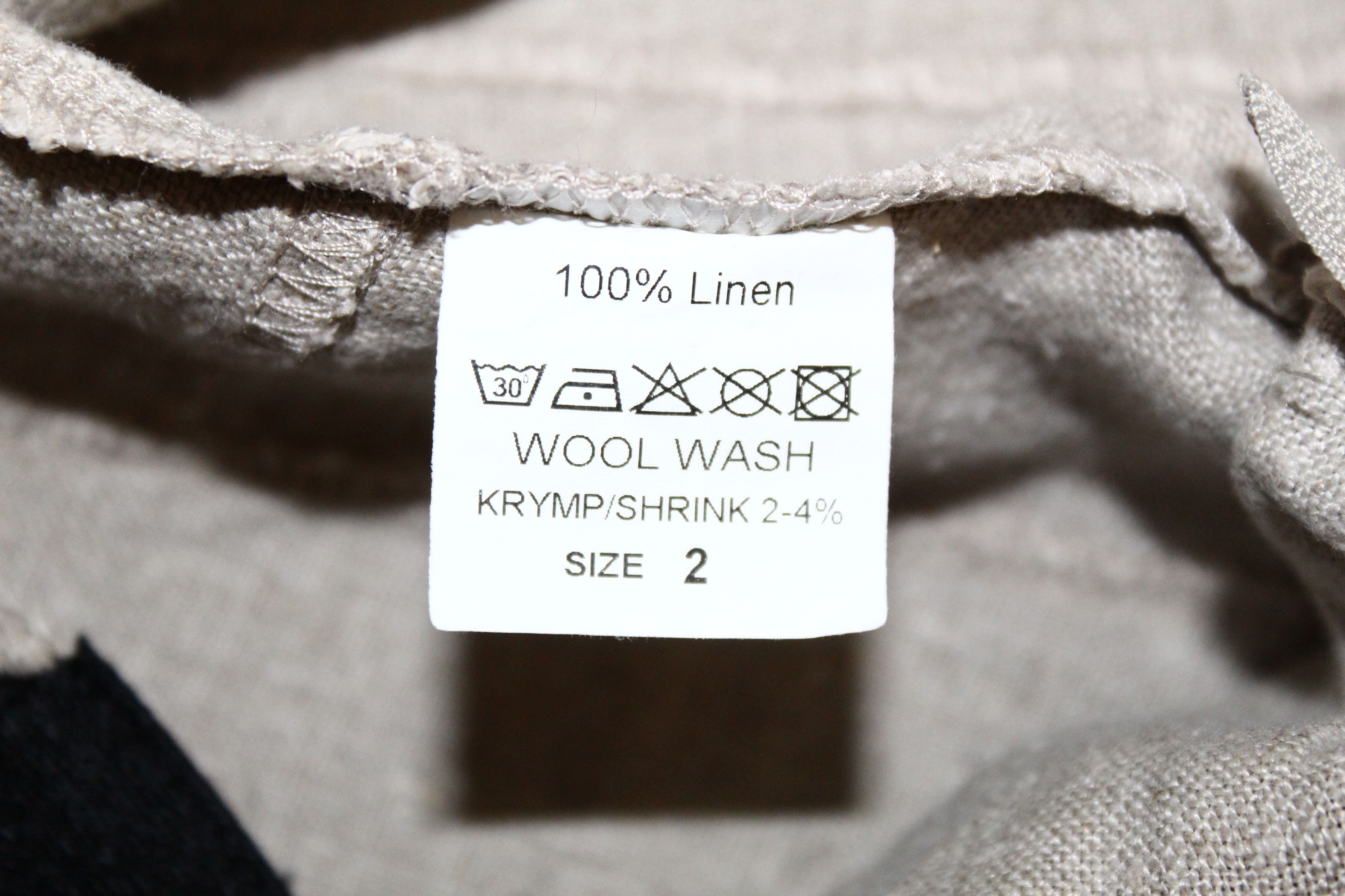 Ivan Grundahl E-Avantgarde DK Woven Raw Linen Drop Crotch Balloon Pants Size US 31 - 8 Thumbnail
