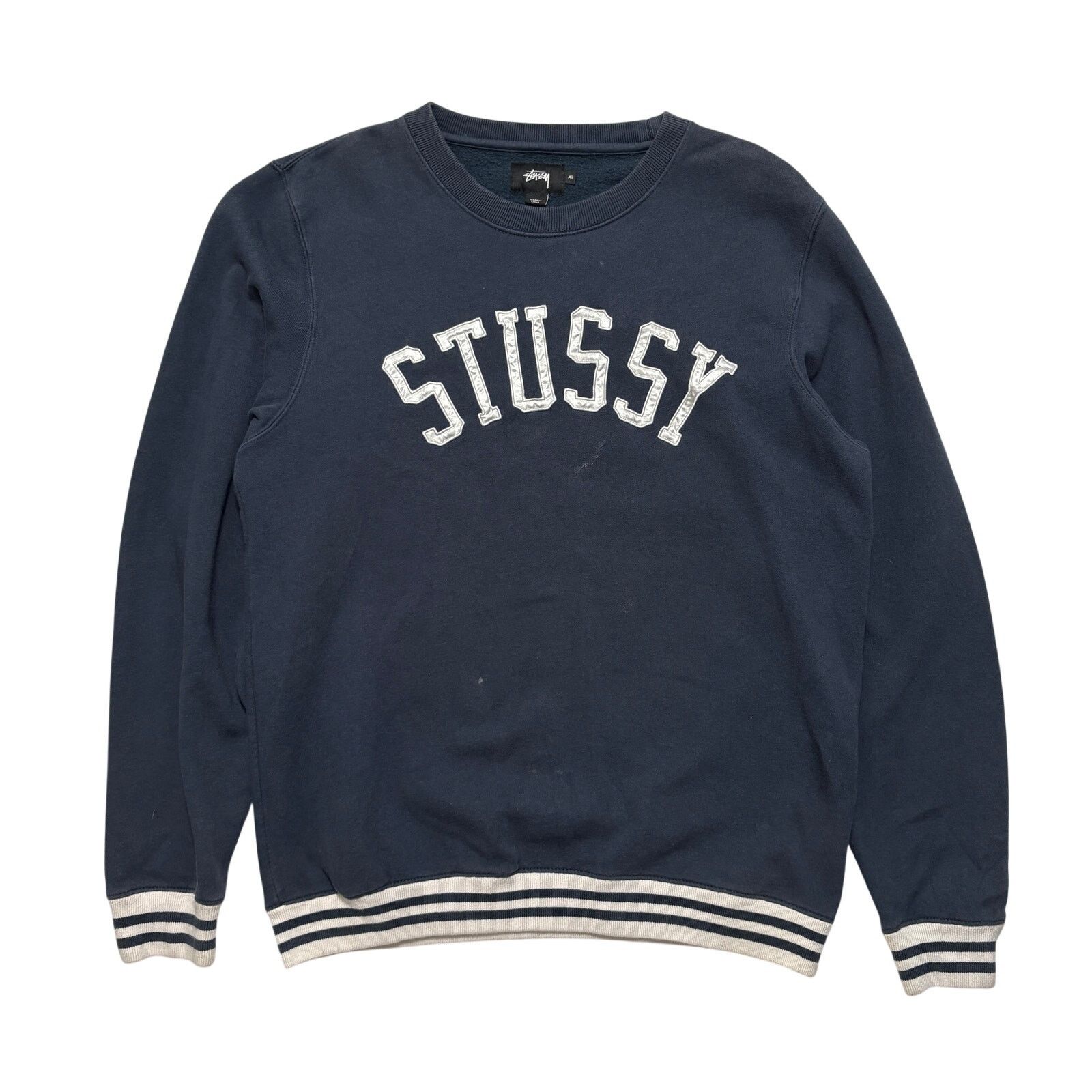 Stussy Stussy College Crewneck Pullover Sweatshirt Navy XL Size US XL / EU 56 / 4 - 1 Thumbnail