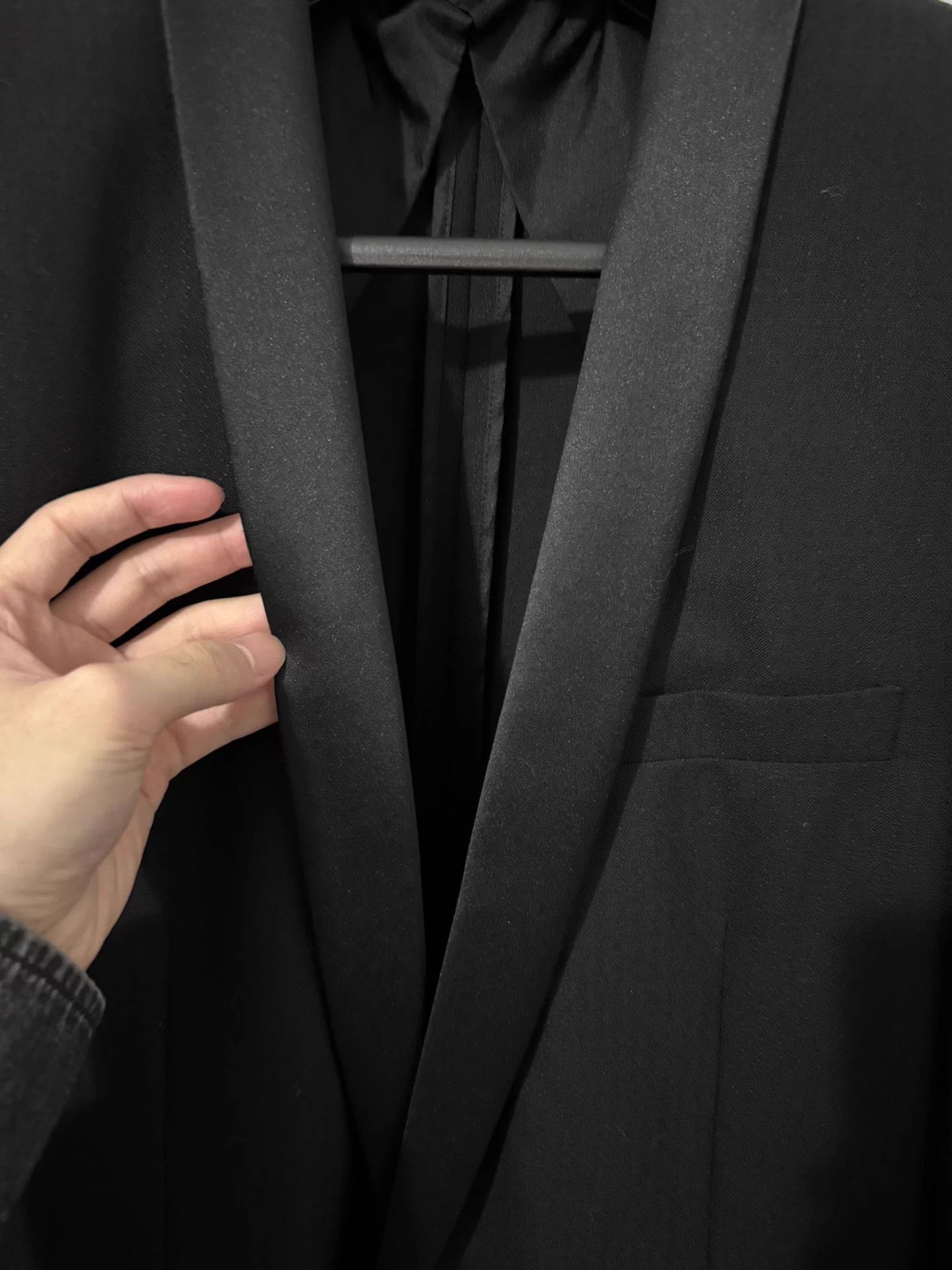 Saint Laurent Paris Saint Laurent SLP 18SS Satin Shawl Collar Tuxedo Suit 48 Size 48L - 3 Thumbnail