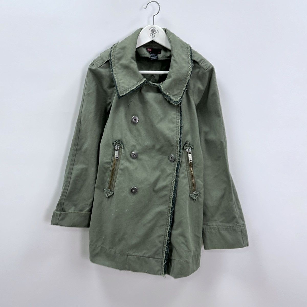 Diesel Vintage 00s Diesel Avant Garde denim jacket rare design y2k Size US M / EU 48-50 / 2 - 1 Thumbnail