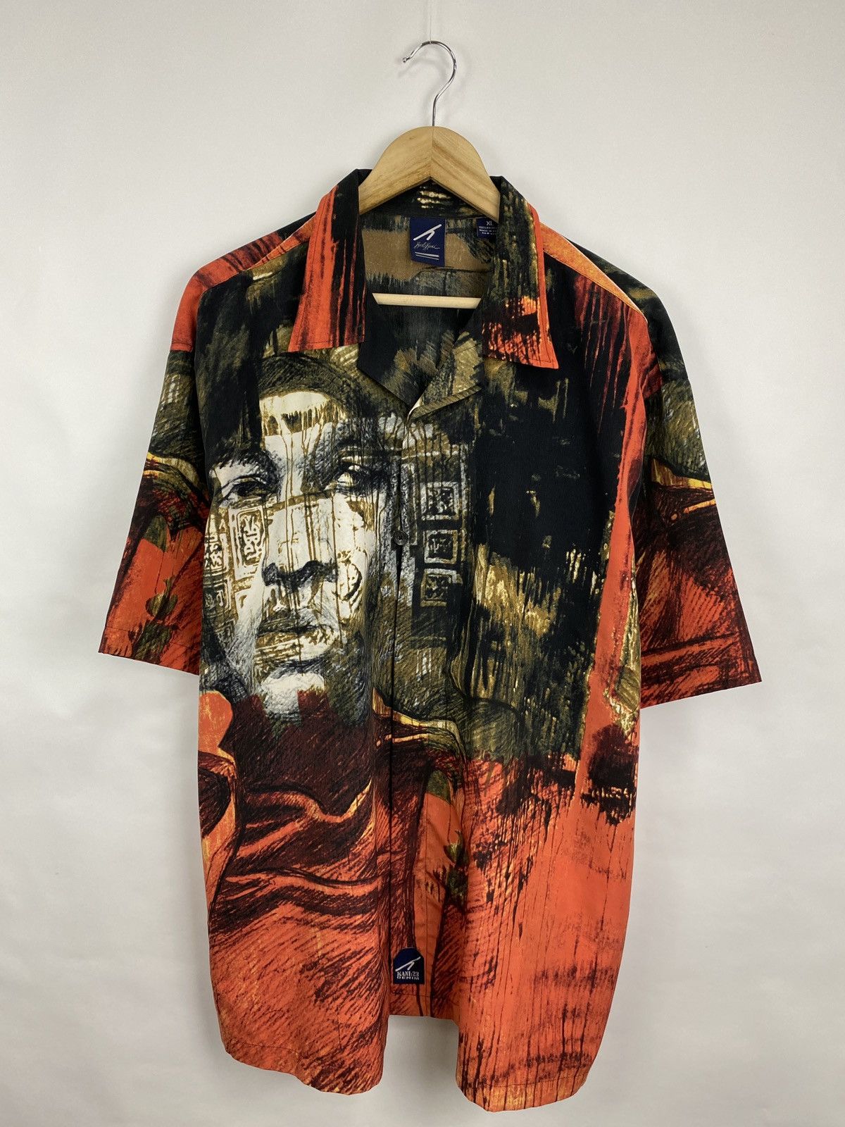 Karl Kani Y2K 90s Karl Kani Art Rap Print Shirt Avant Garde Rare Retro Size US XL / EU 56 / 4 - 3 Thumbnail