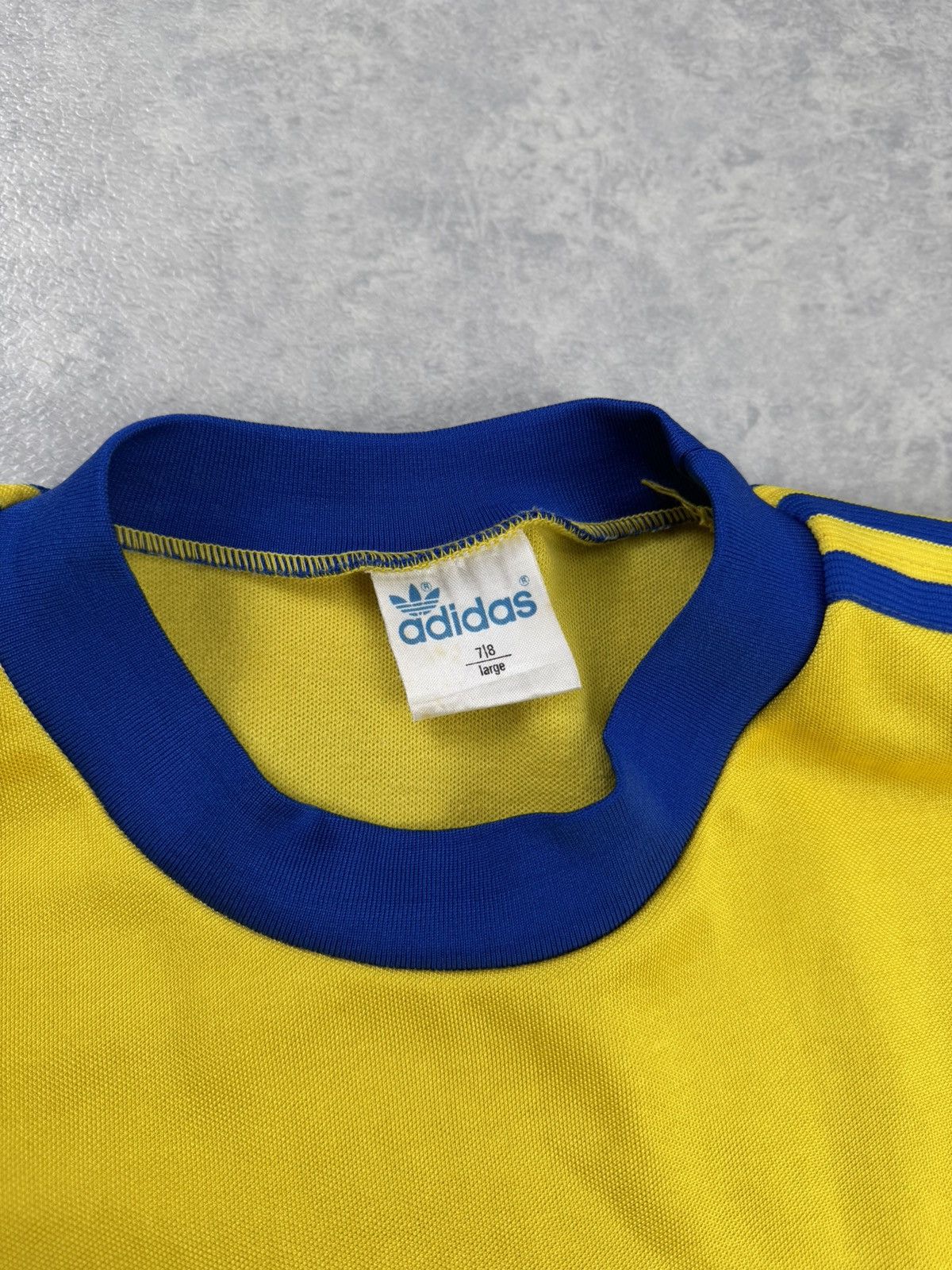 Adidas Adidas Vintage 1970s Soccer Jersey Made in West Germany Size US L / EU 52-54 / 3 - 8 Thumbnail