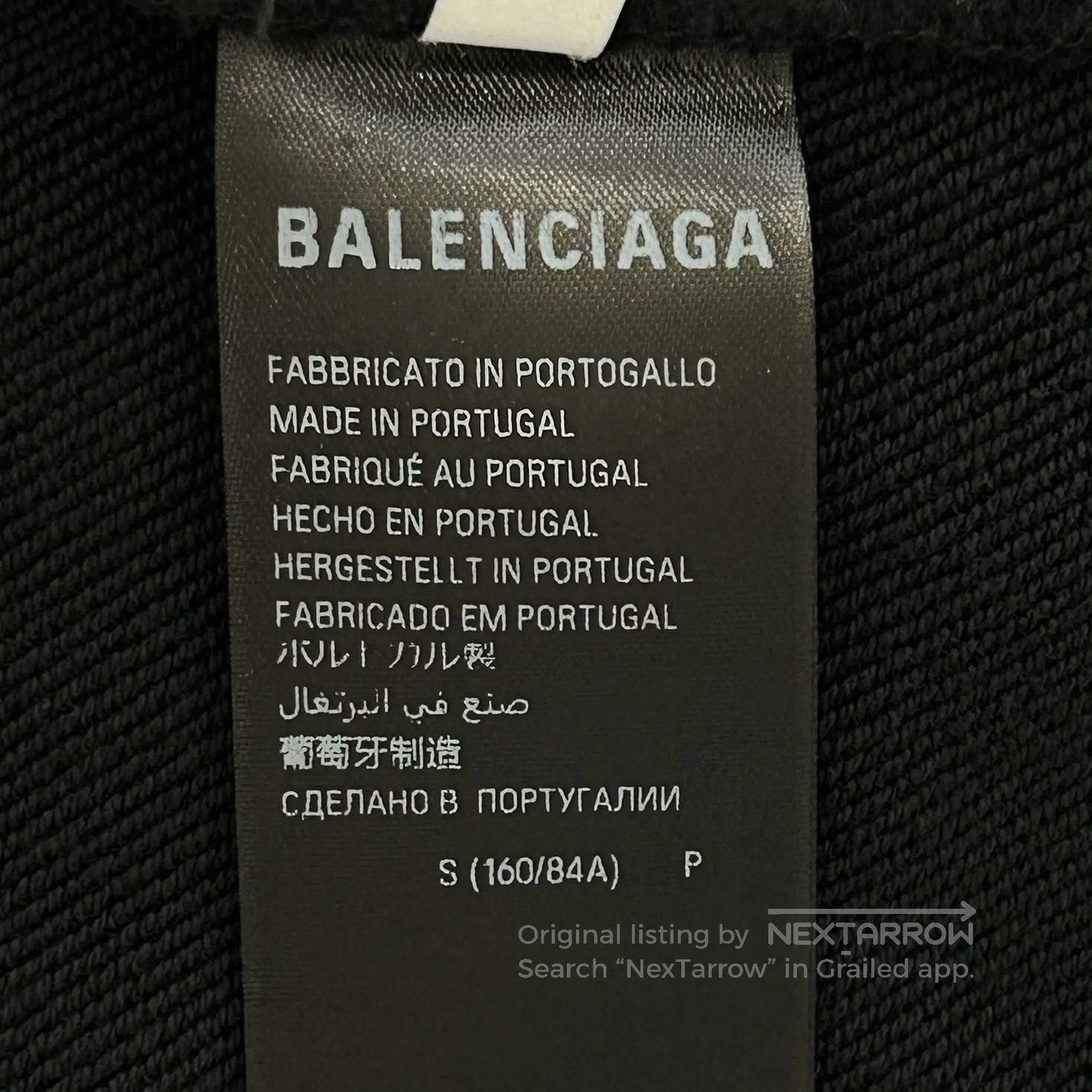 Balenciaga Balenciaga Logo-printed black hoodie with front and back l Size US S / EU 44-46 / 1 - 4 Thumbnail