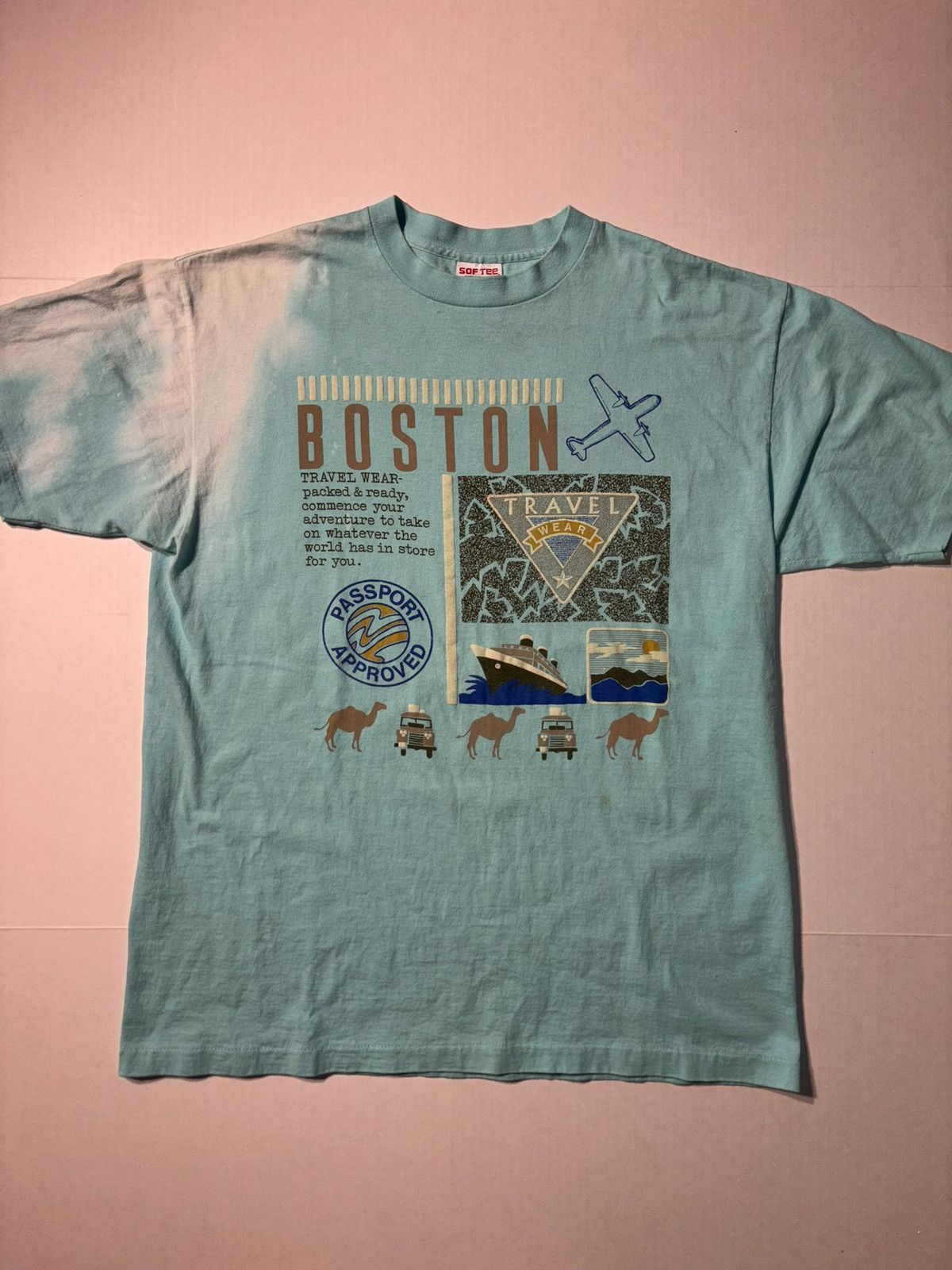 TEE JAYS Vtg Boston Travel Wear Souvenir Tourist 90s Single Stitch XL Size US XL / EU 56 / 4 - 1 Thumbnail