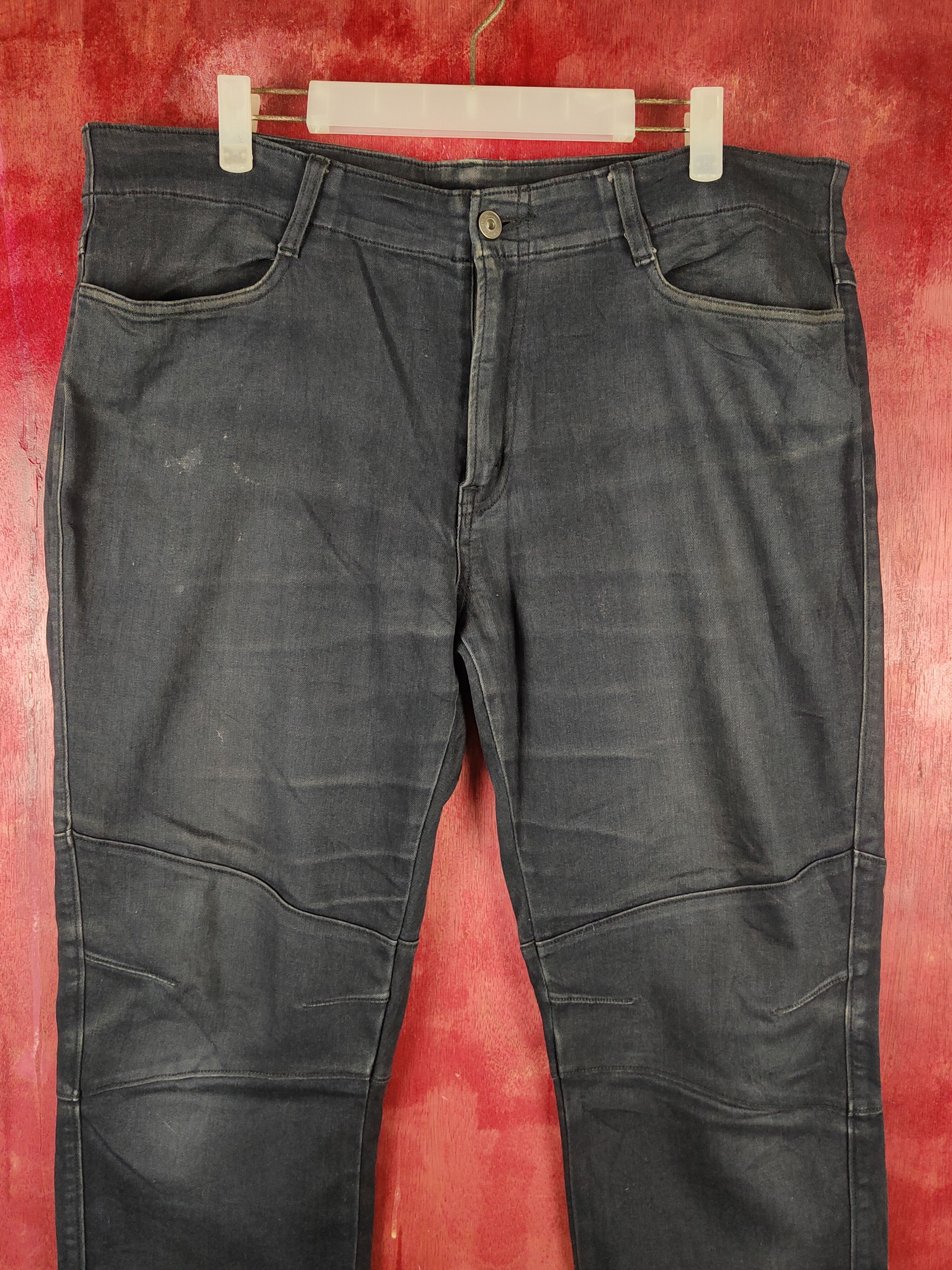 Japanese Brand Japanese Brand Dark Blue Multipocket Soft Jeans #S2318 Size US 36 / EU 52 - 2 Thumbnail