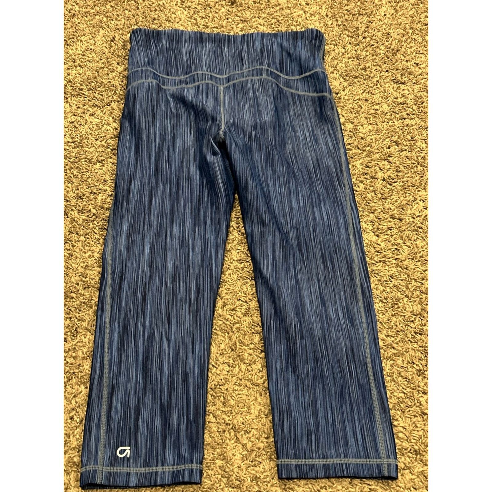 Gap Gap Leggings Women’s M Blue Ankle Length Stretch Activewear Casual 28" Waist 20" Inseam B20 Size 32" / US 10 / IT 46 - 4 Thumbnail