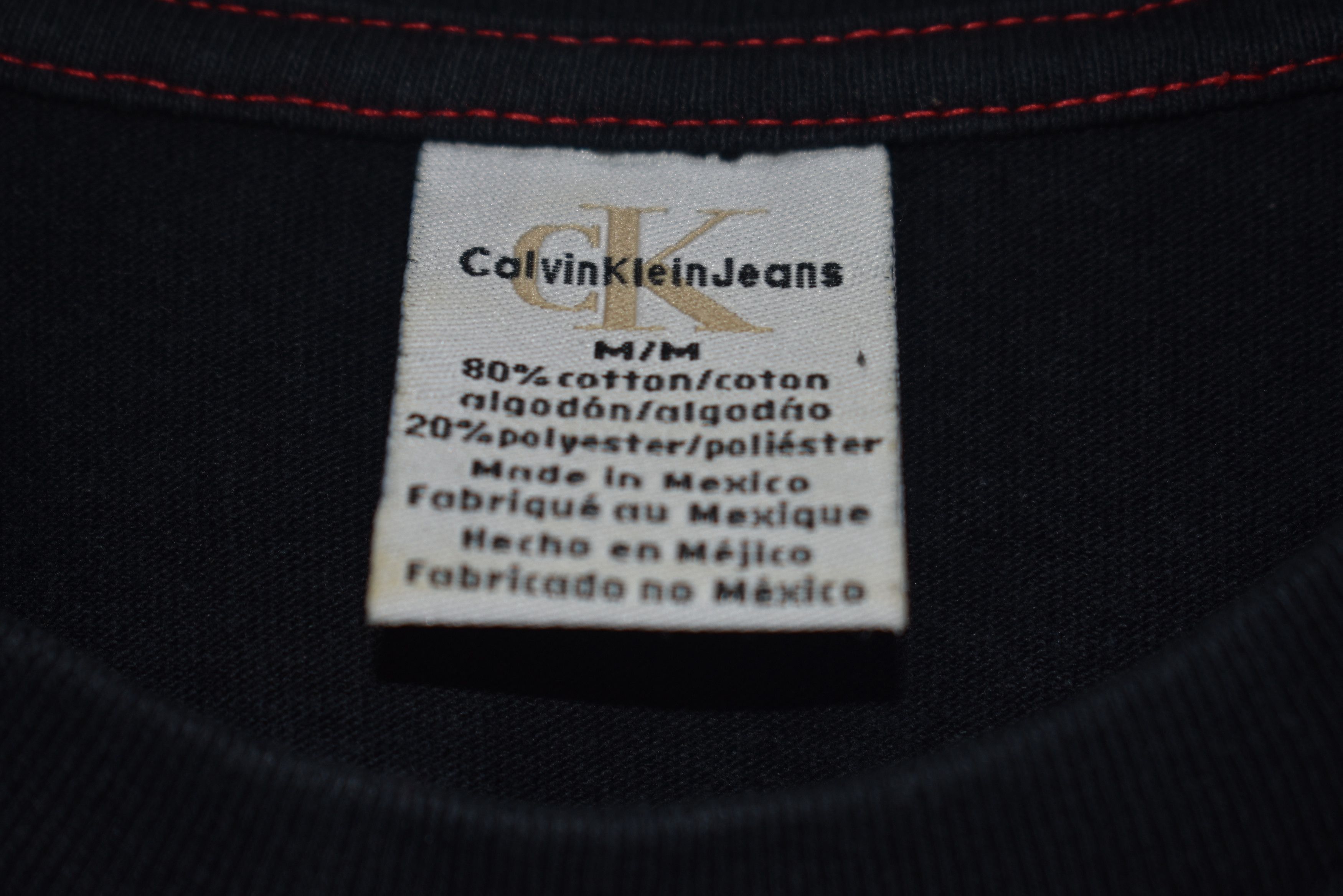 Calvin Klein × Vintage Vintage Calvin Klein Spell Out Long Sleeve T-shirt Medium Size US M / EU 48-50 / 2 - 3 Thumbnail