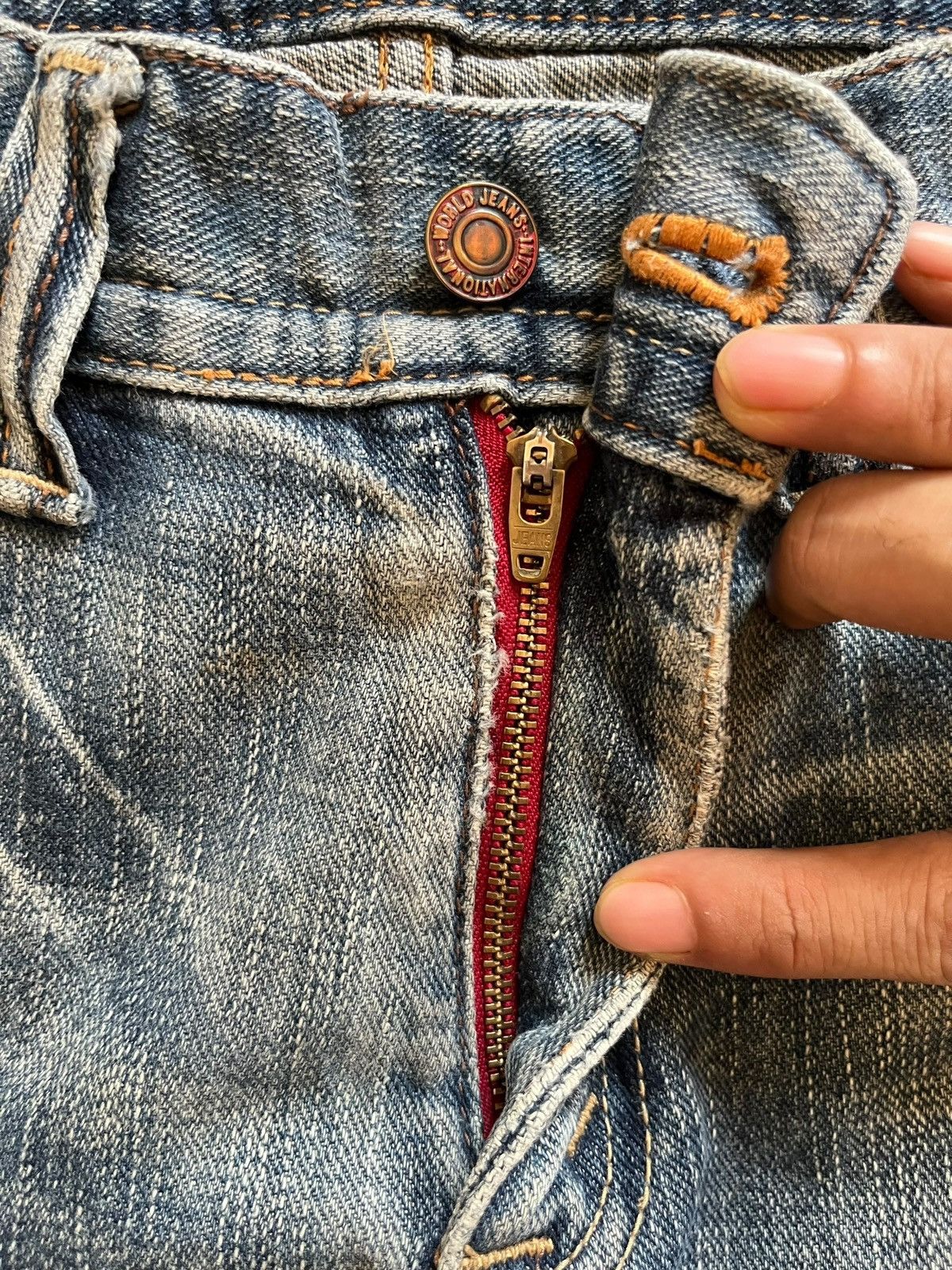 Japanese Brand SALES🔥Vintage Japanese Faded Wash Distress Bootcut Jeans Size US 31 - 3 Thumbnail