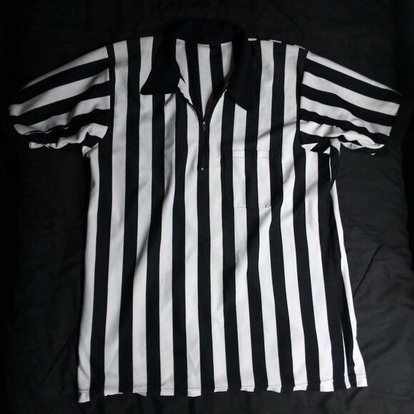 Other Vintage Mod Stripe Polyester Referee Polo Shirt Size US XL / EU 56 / 4 - 2 Thumbnail
