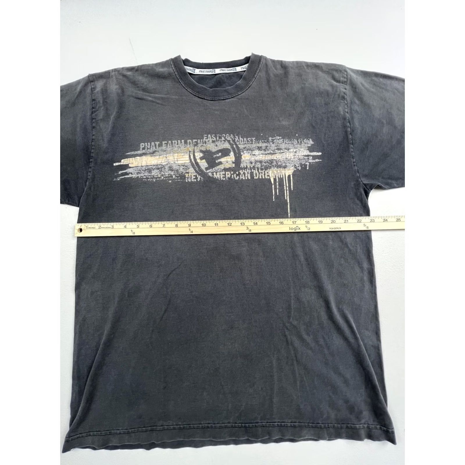Phat Farm VINTAGE Phat Farm Shirt Mens Gray Logo Graphic Tee Hip Hop Streetwear Read Size US XXL / EU 58 / 5 - 5 Thumbnail