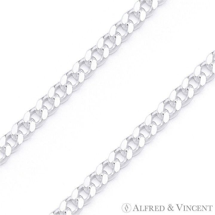 Other Cuban / Curb Link Chain Anklet in .925 Sterling Silver Size ONE SIZE - 2 Thumbnail