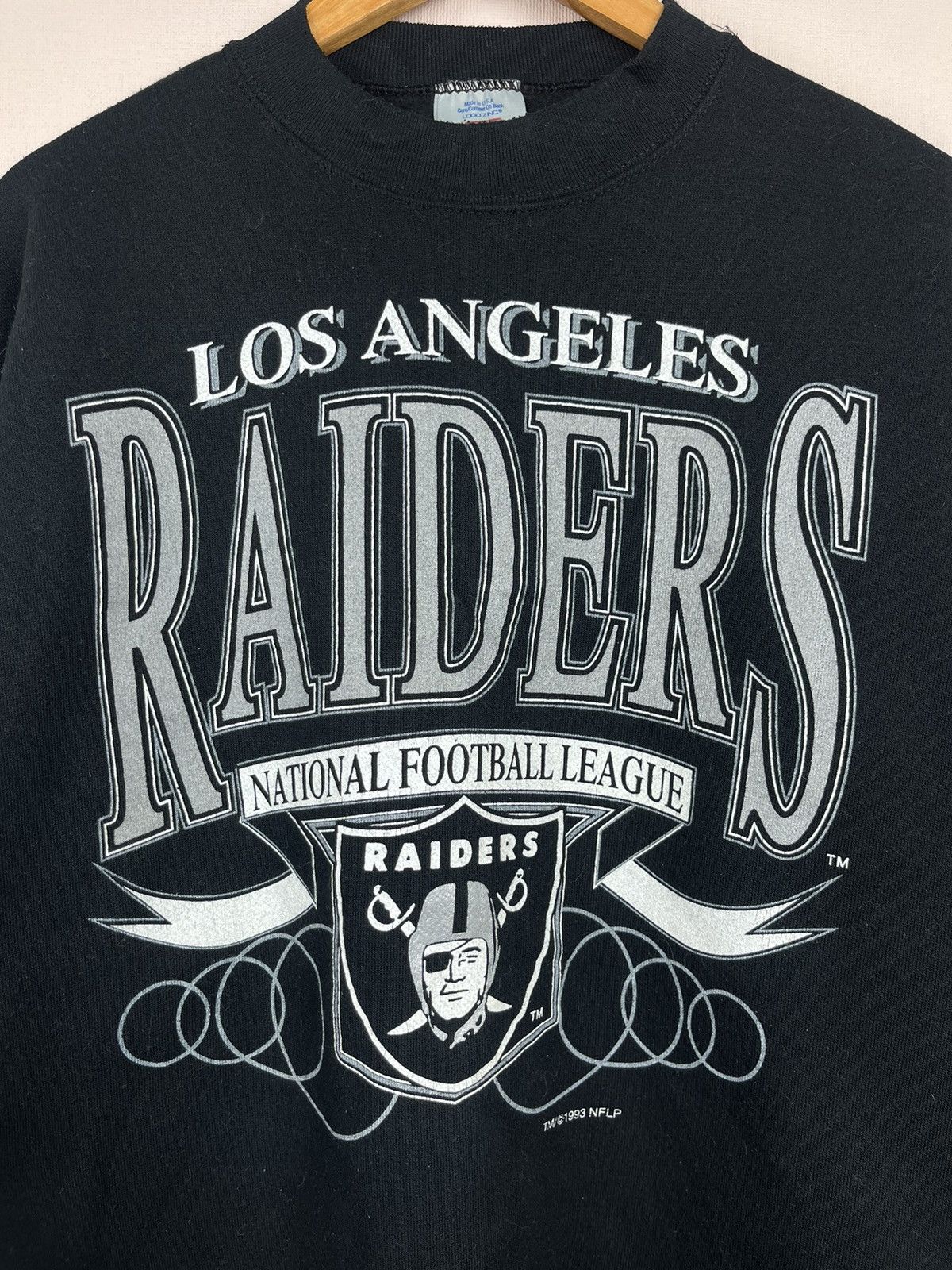 NFL Vintage Raiders 7 Logo NFL Big Logo Sweatshirt Black Size US L / EU 52-54 / 3 - 2 Thumbnail