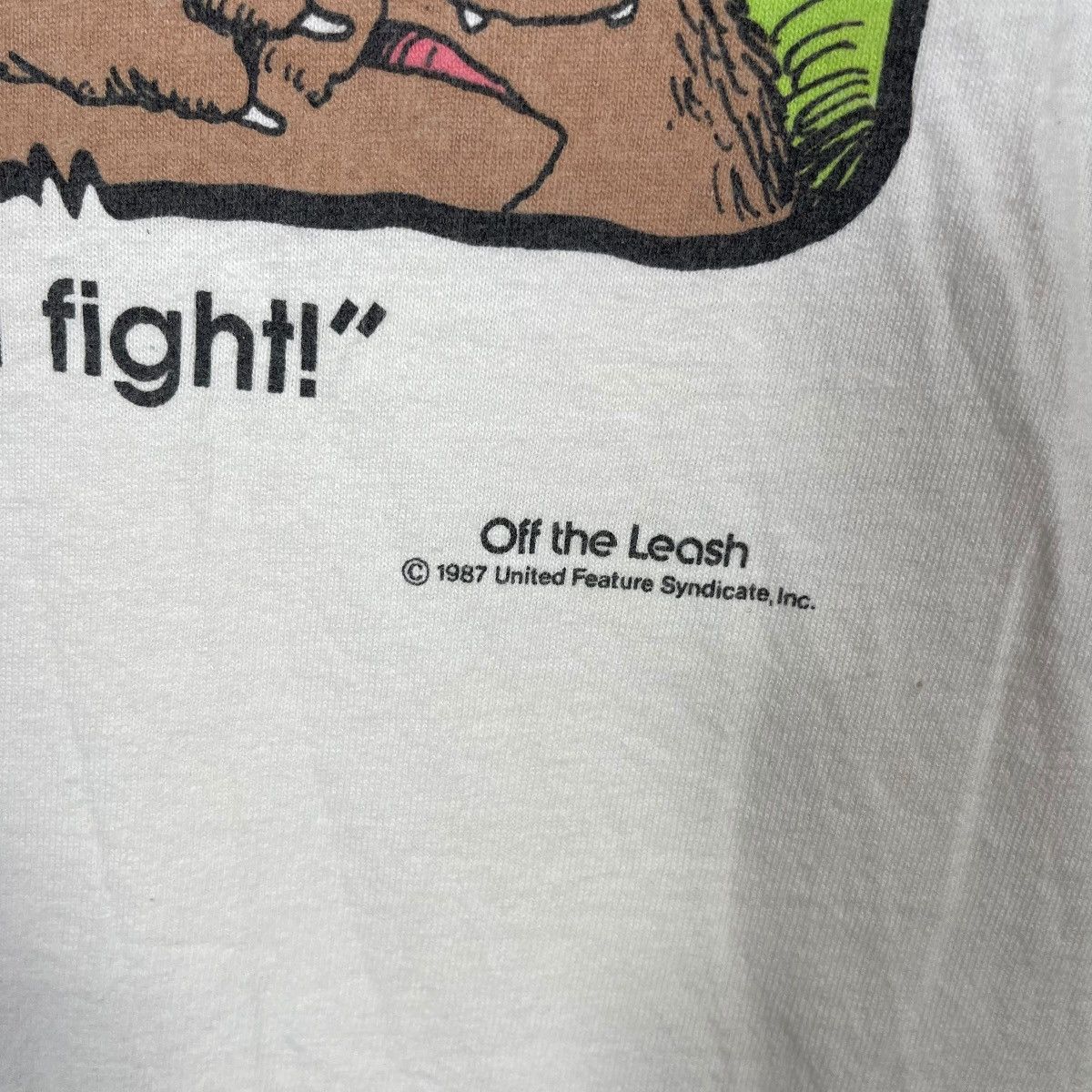 Vintage OFF THE LEASH “Food Fight!” Graphic T-Shirt Vintage Size US XL / EU 56 / 4 - 5 Thumbnail