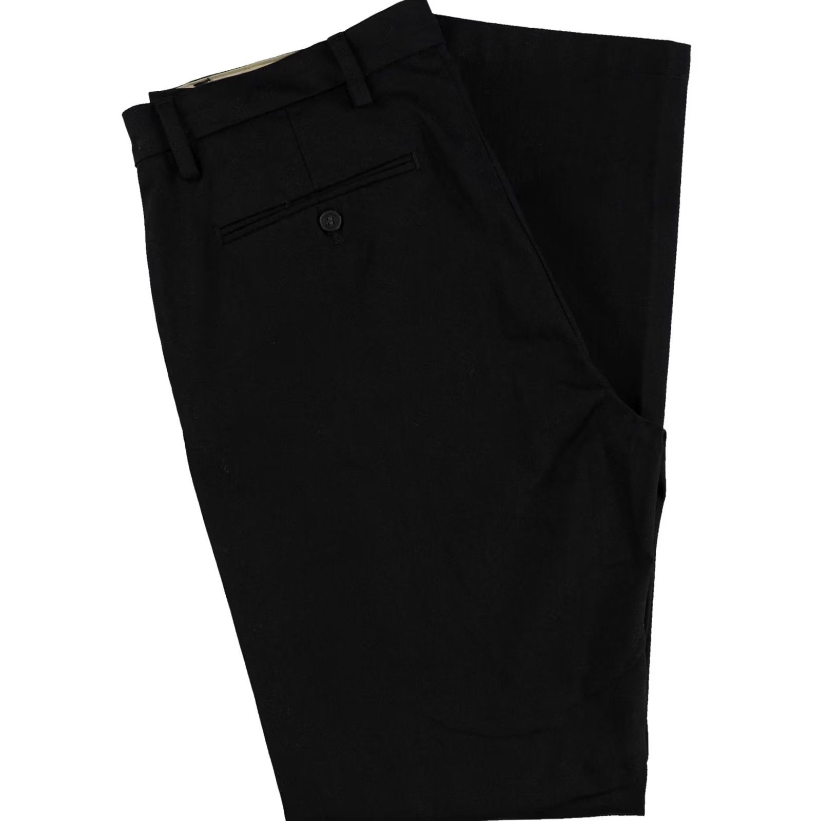 Dockers Dockers Mens Signature Tapered Slim Khakis Casual Pants Black 34W x 34L Size US 34 / EU 50 - 3 Thumbnail